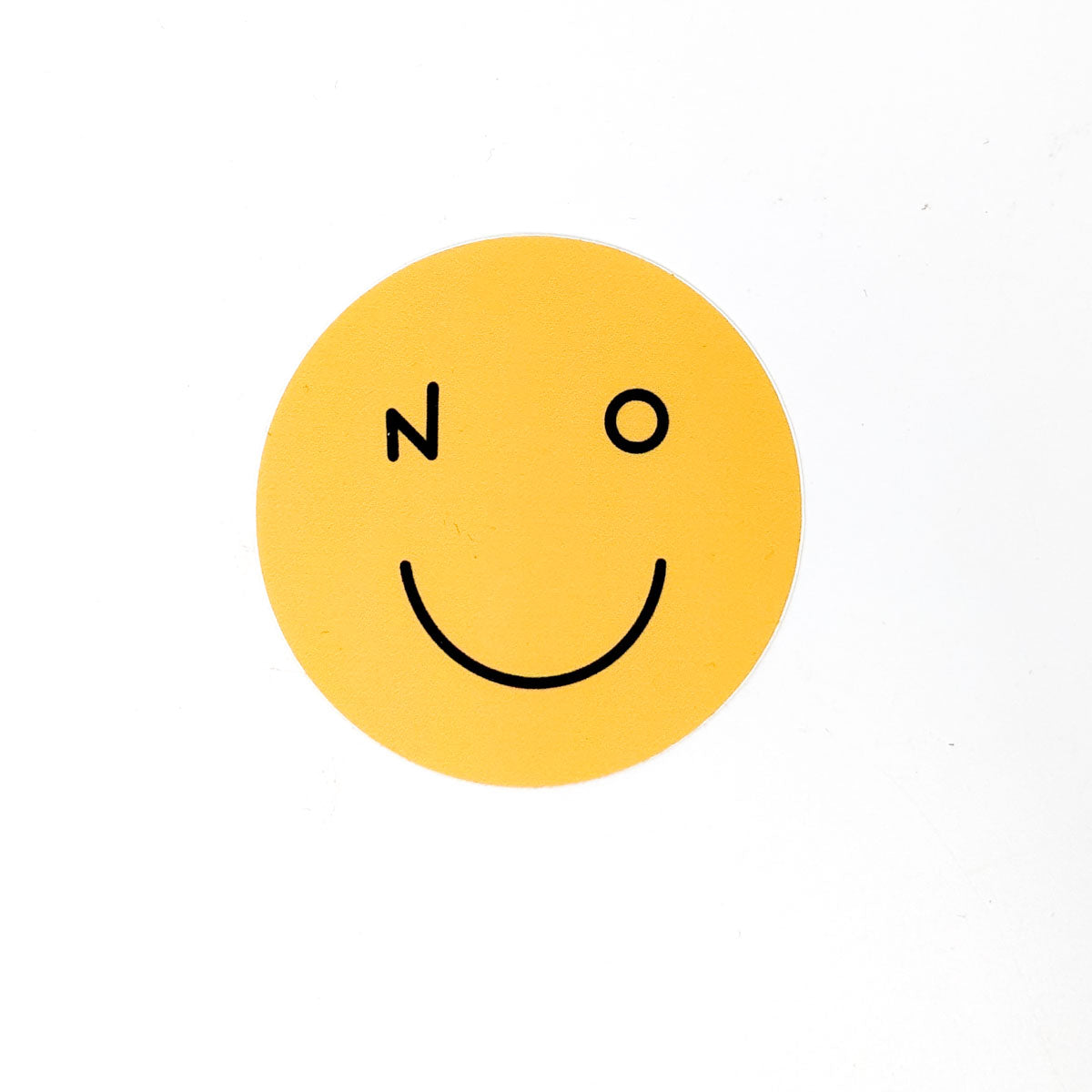 No, Smiley- Sticker
