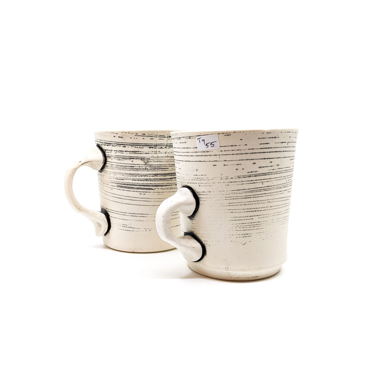 White Lined Mugs