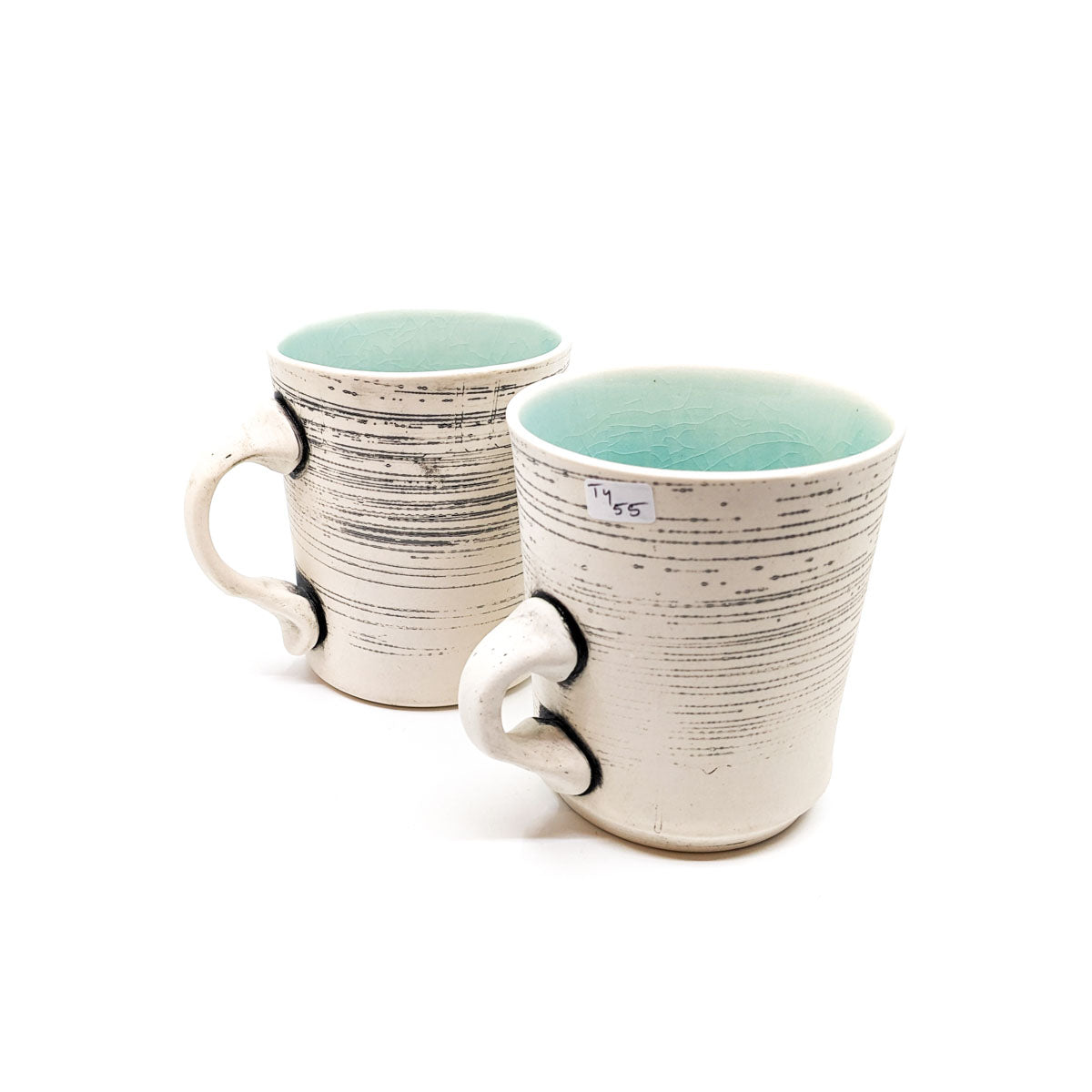 White Lined Mugs