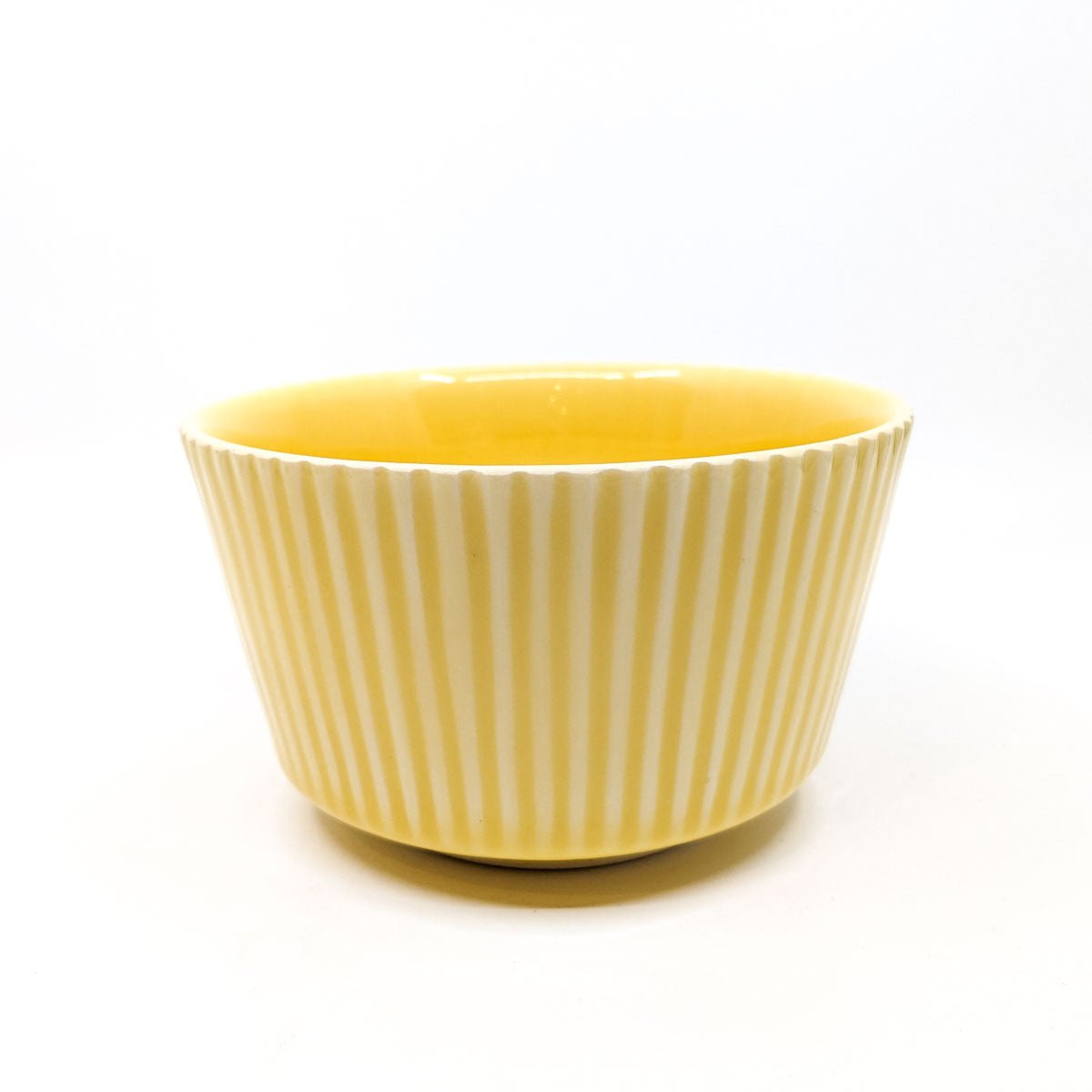 Dara Hartman - Stripe Bowl - Yellow - VISUAL INDEX