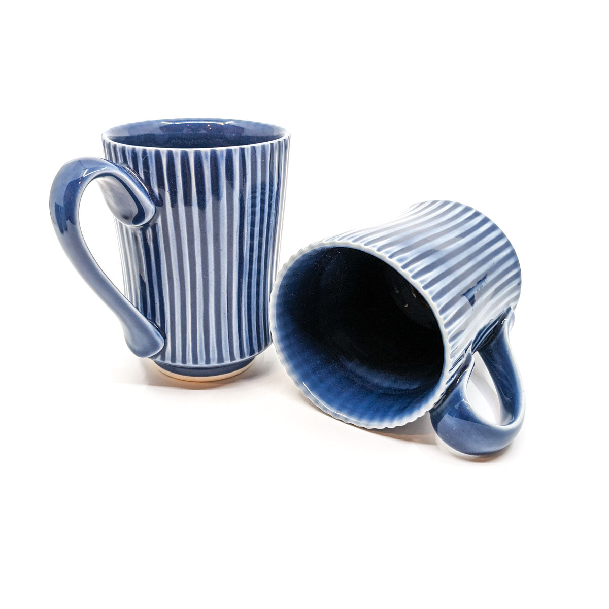 Dark Grey Stripe Mug-Tall