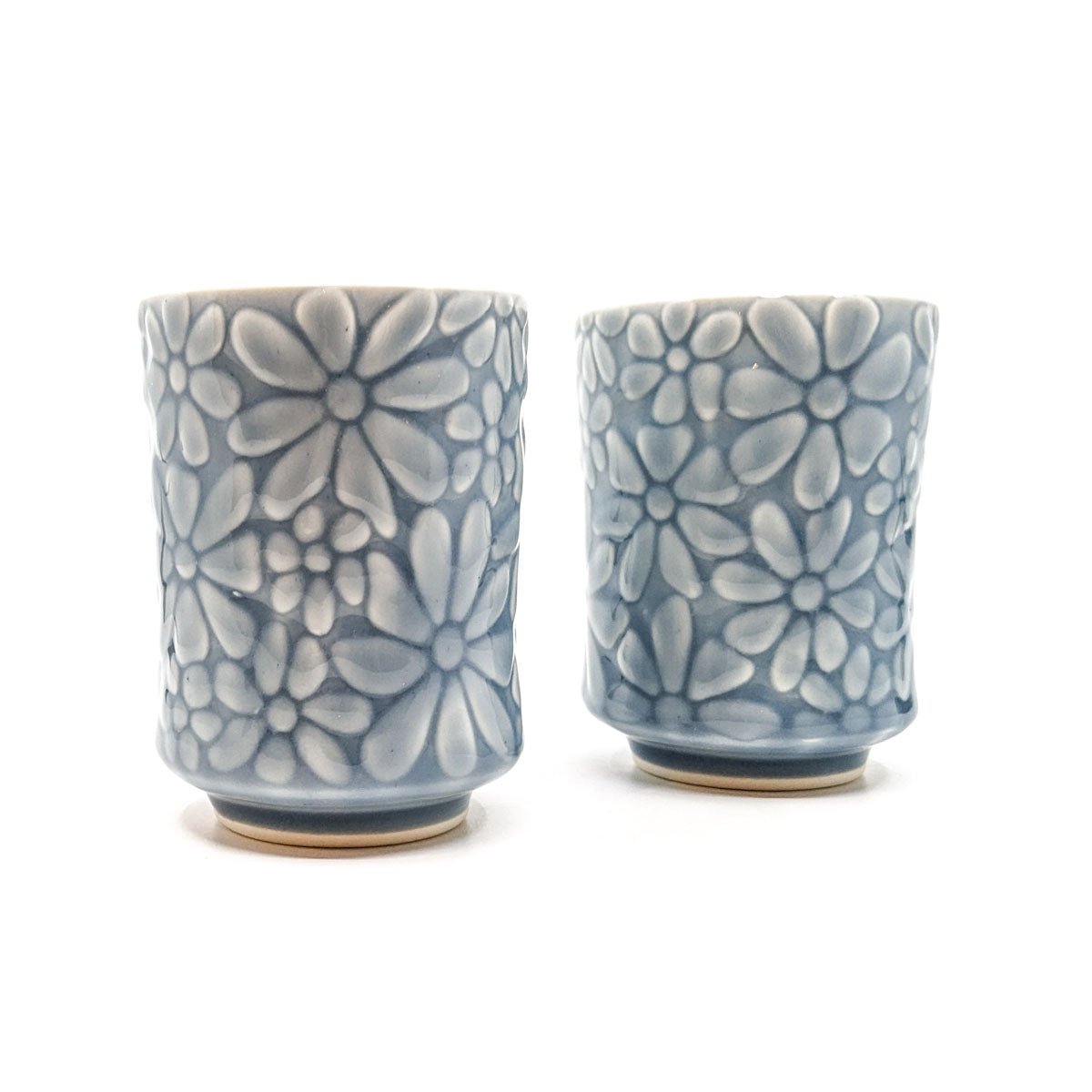 Dara Hartman - Light Grey Daisy Tumbler Large - Daisy Blooms - VISUAL INDEX