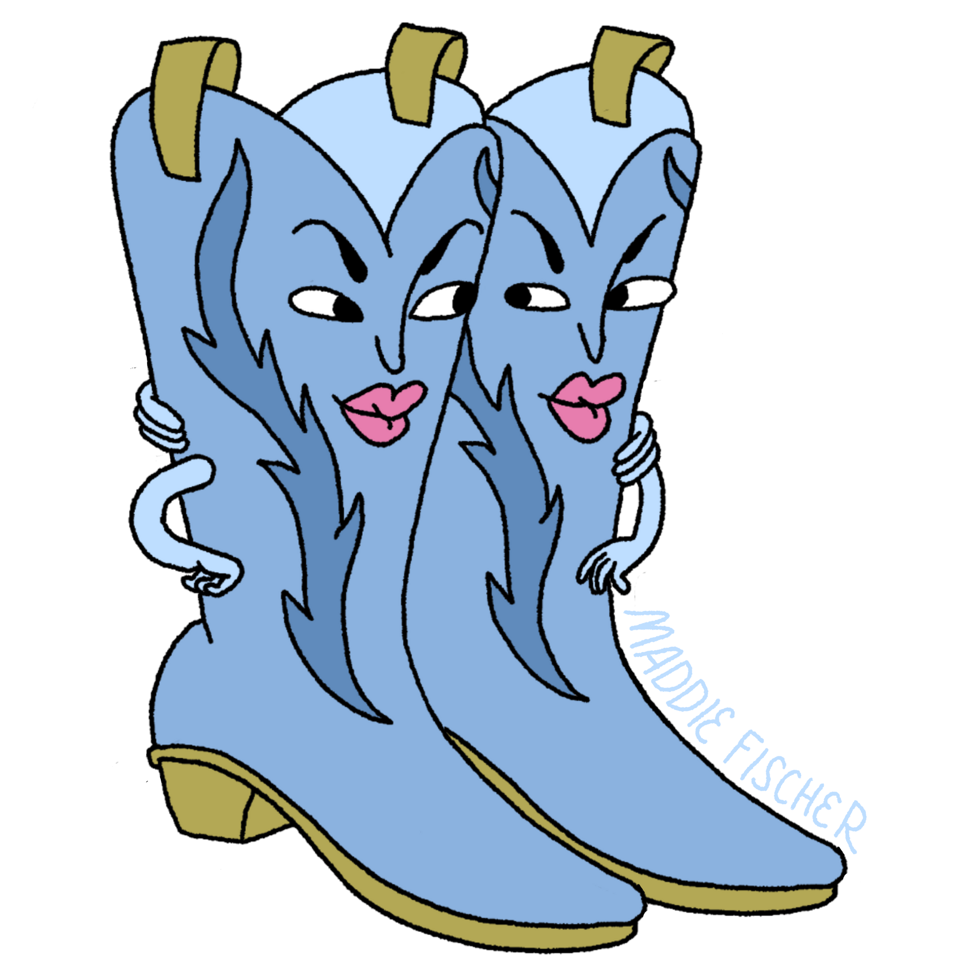 Boot Couple Sticker