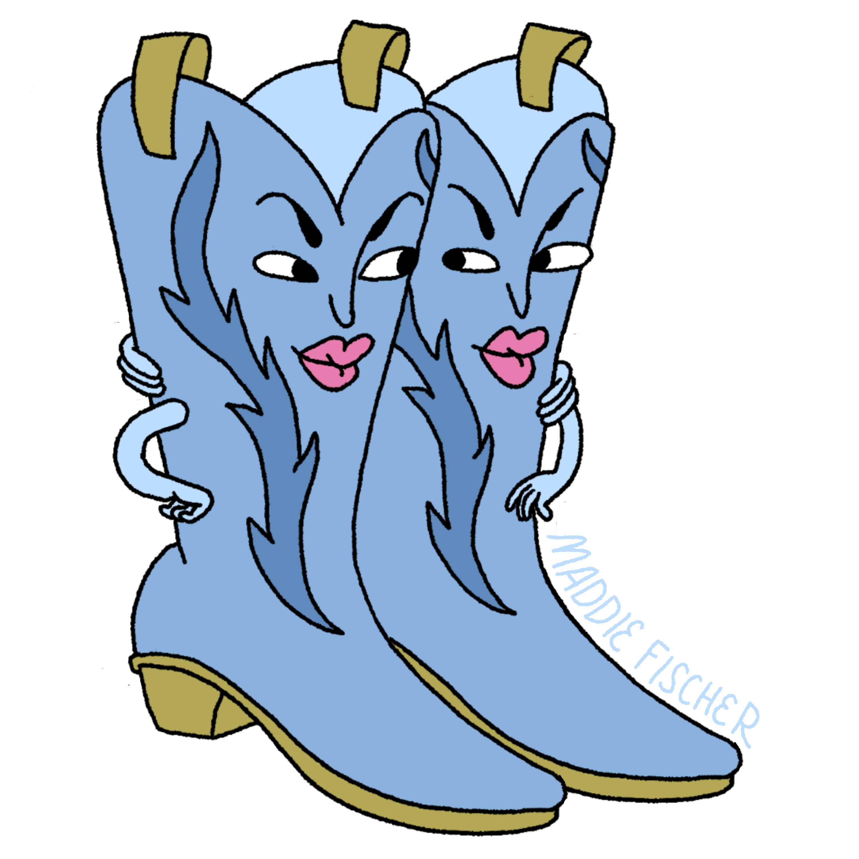 Boot Couple Sticker