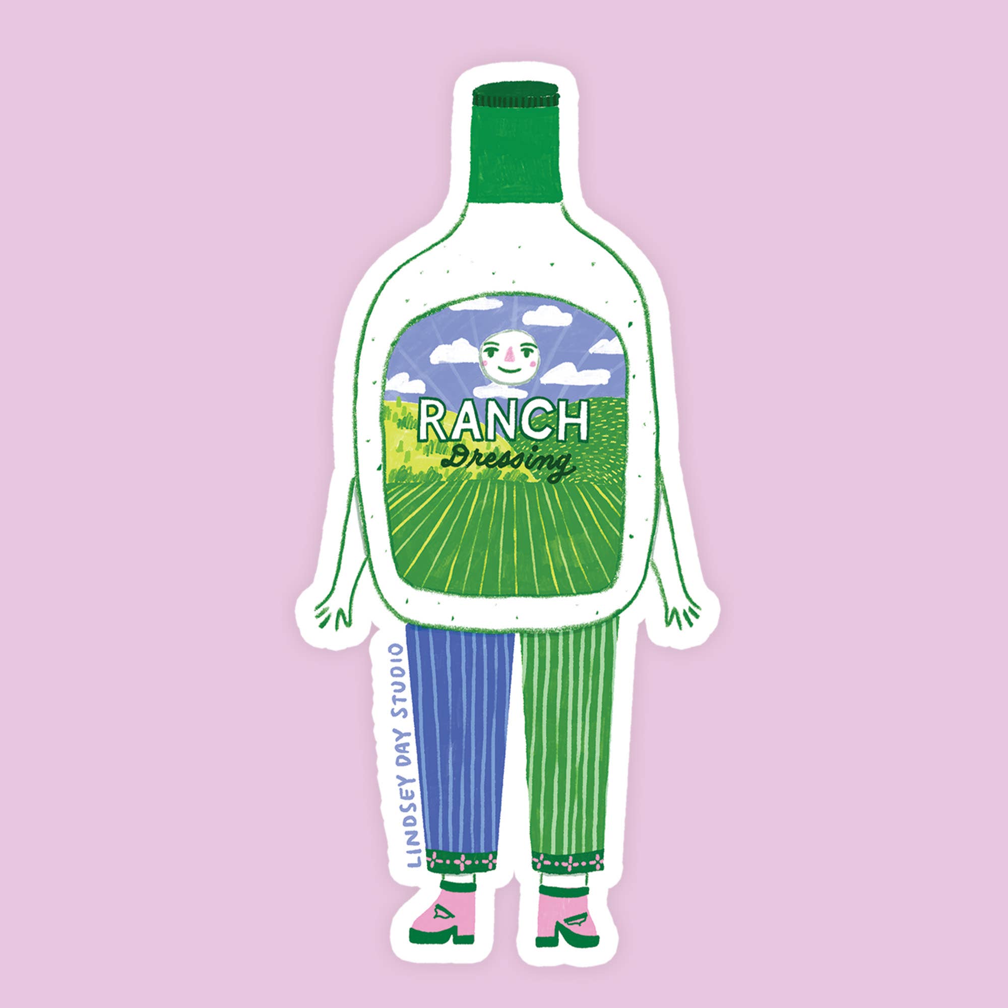 Blanche the Ranch Sticker, Funny Sticker, Food Sticker