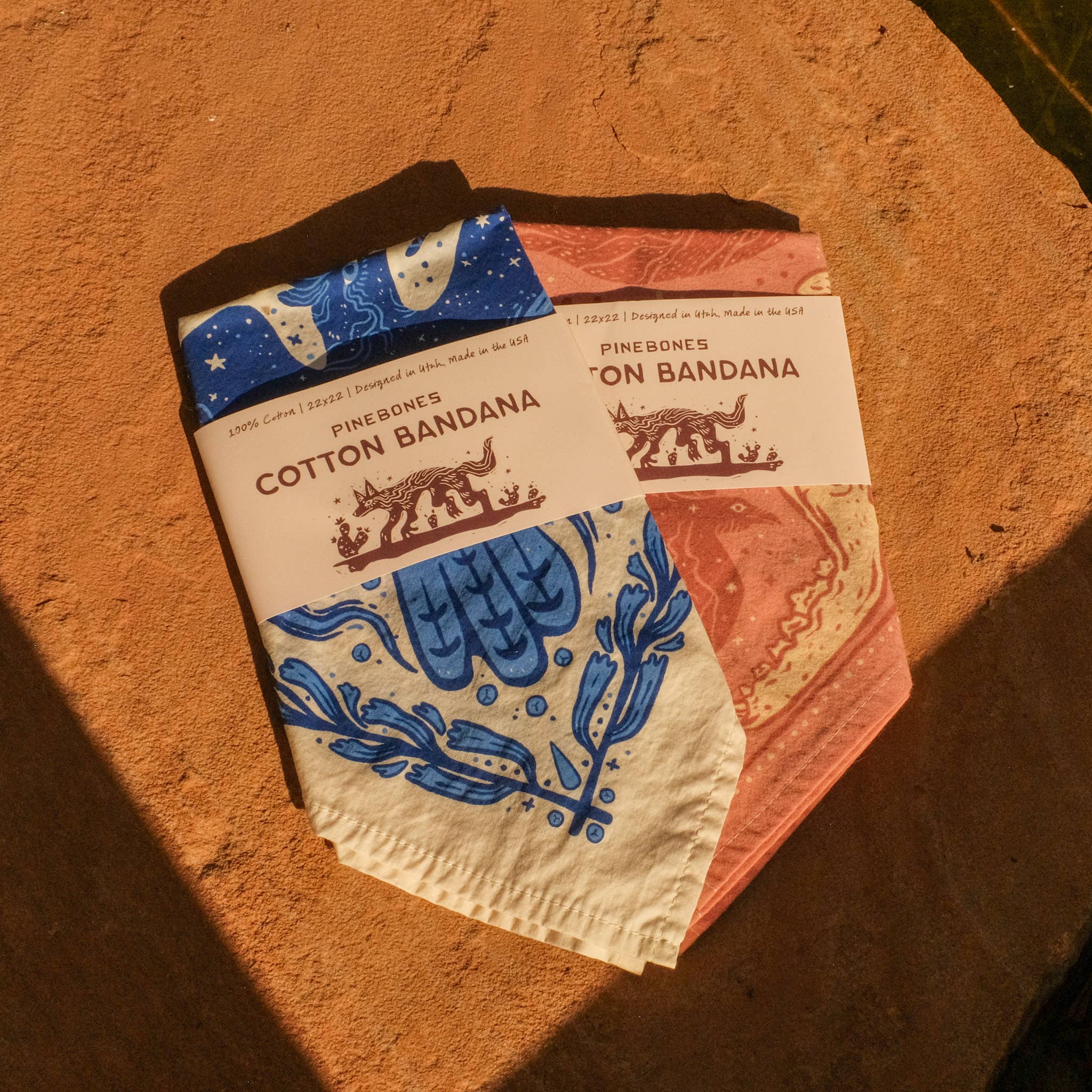 Steller’s Jay & Moths – Eco-Friendly Cotton Bandana