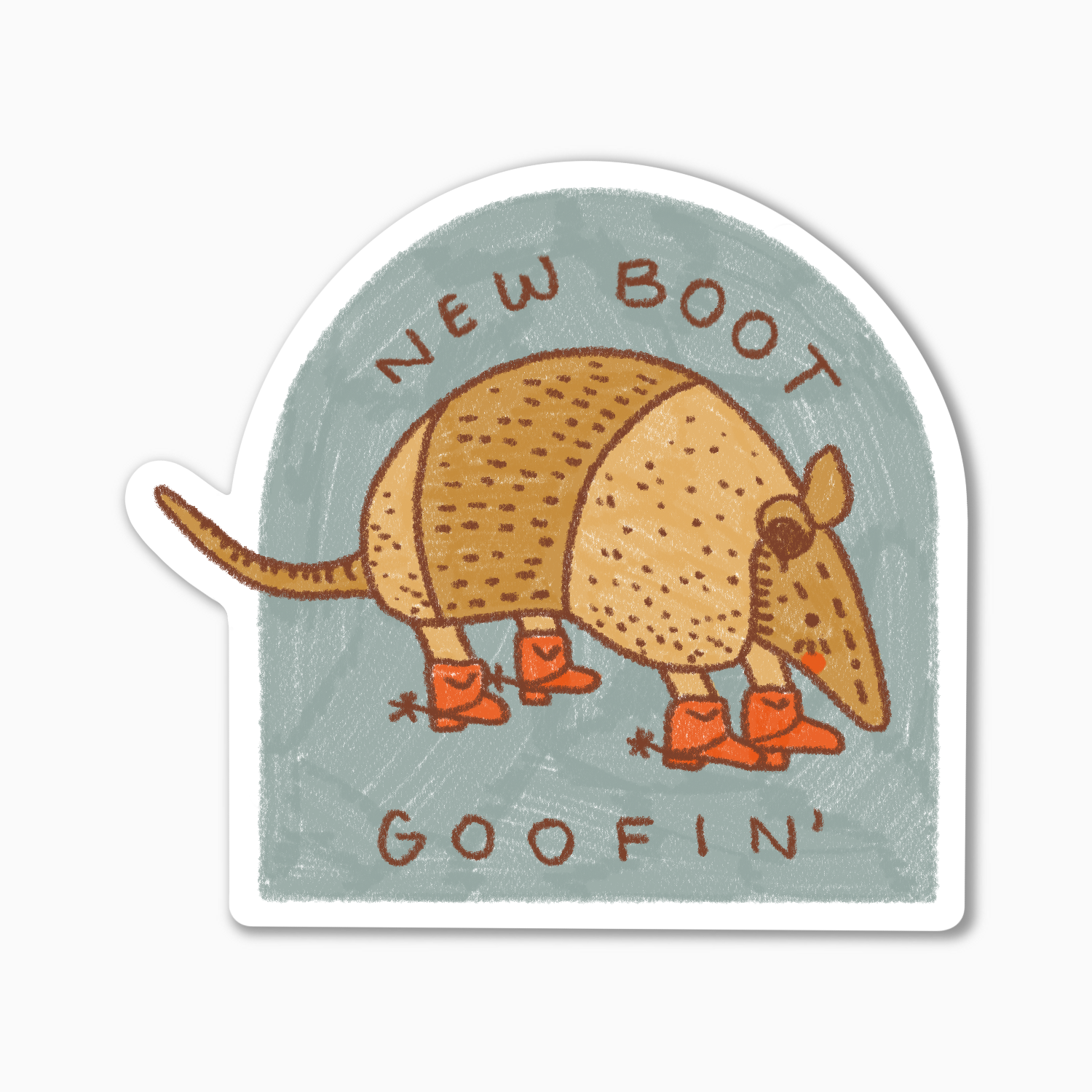 New Boot Goofin' Sticker: Blue