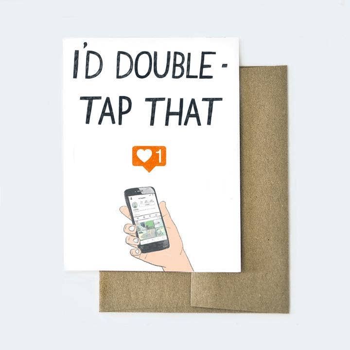 I'd Double Tap That Funny Love Card