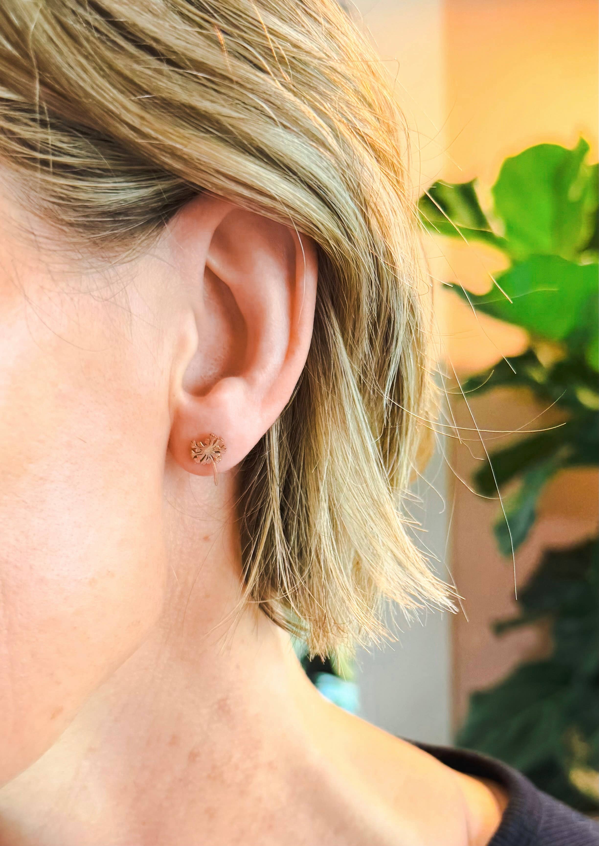 Dandelion Stud Earrings