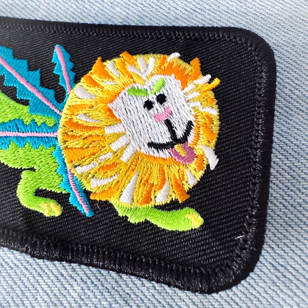 Dandelion Iron-on Embroidered Patch