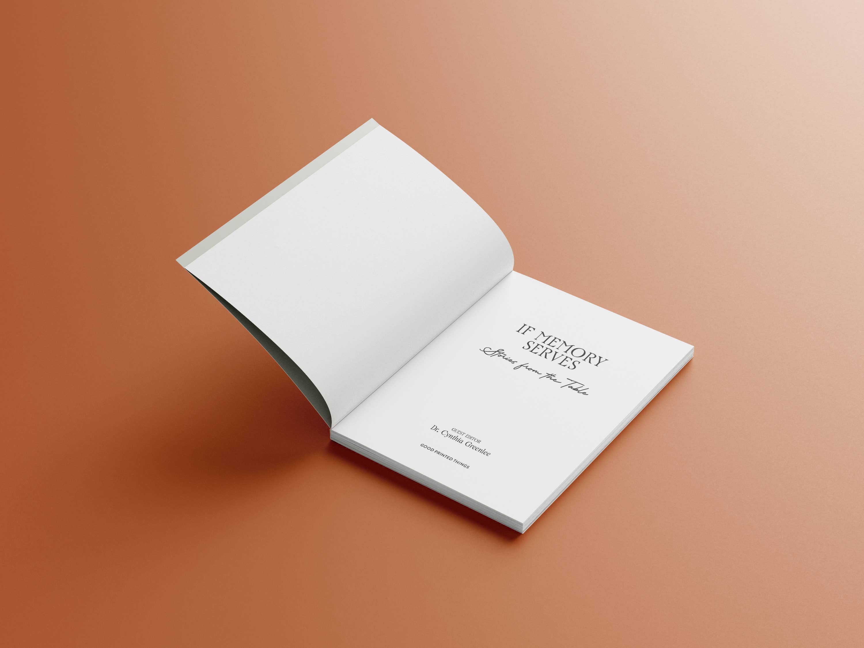 If Memory Serves: Stories from the Table Anthology