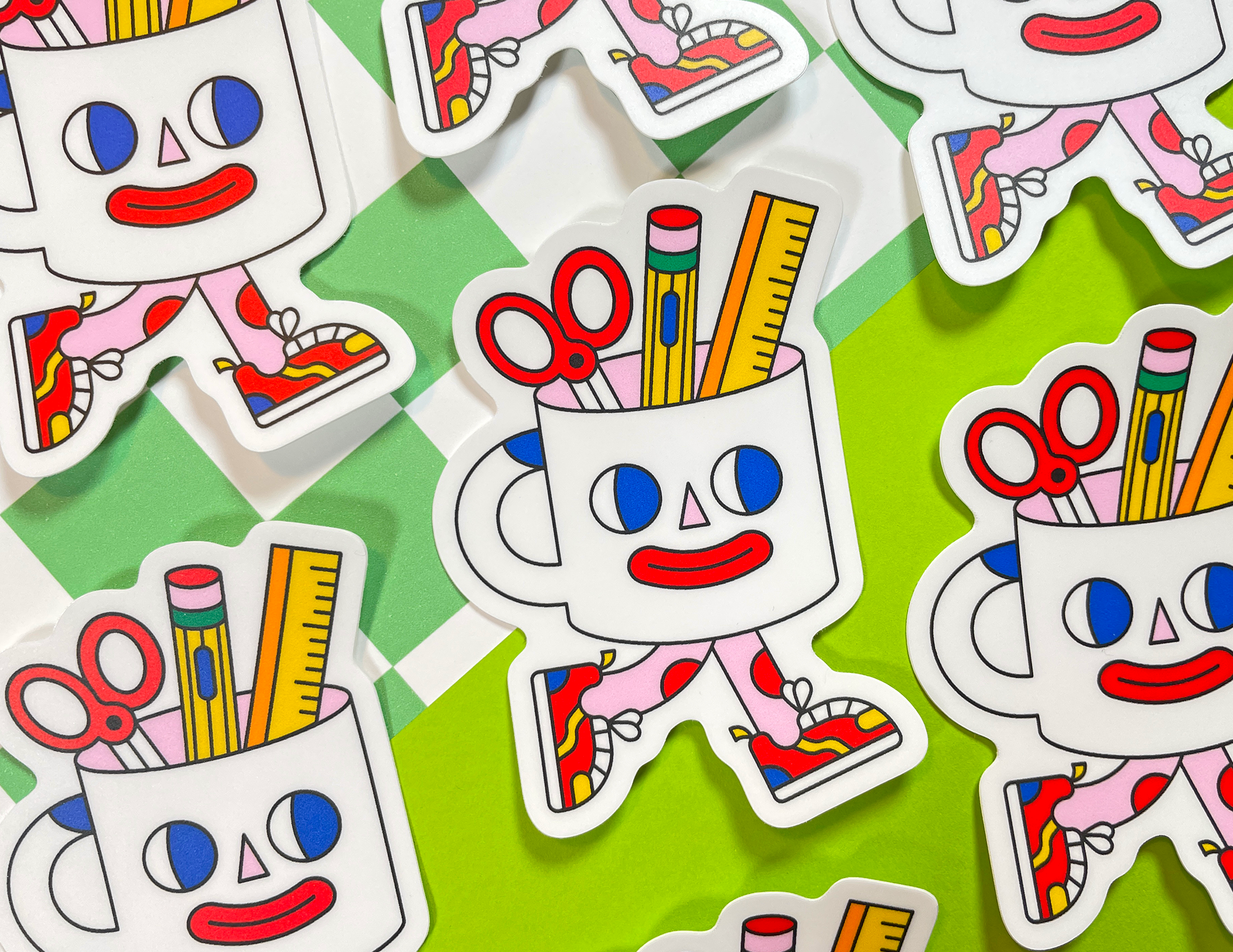 Cuppa Creativity Matte Vinyl Sticker | Artist Sticker | Cute