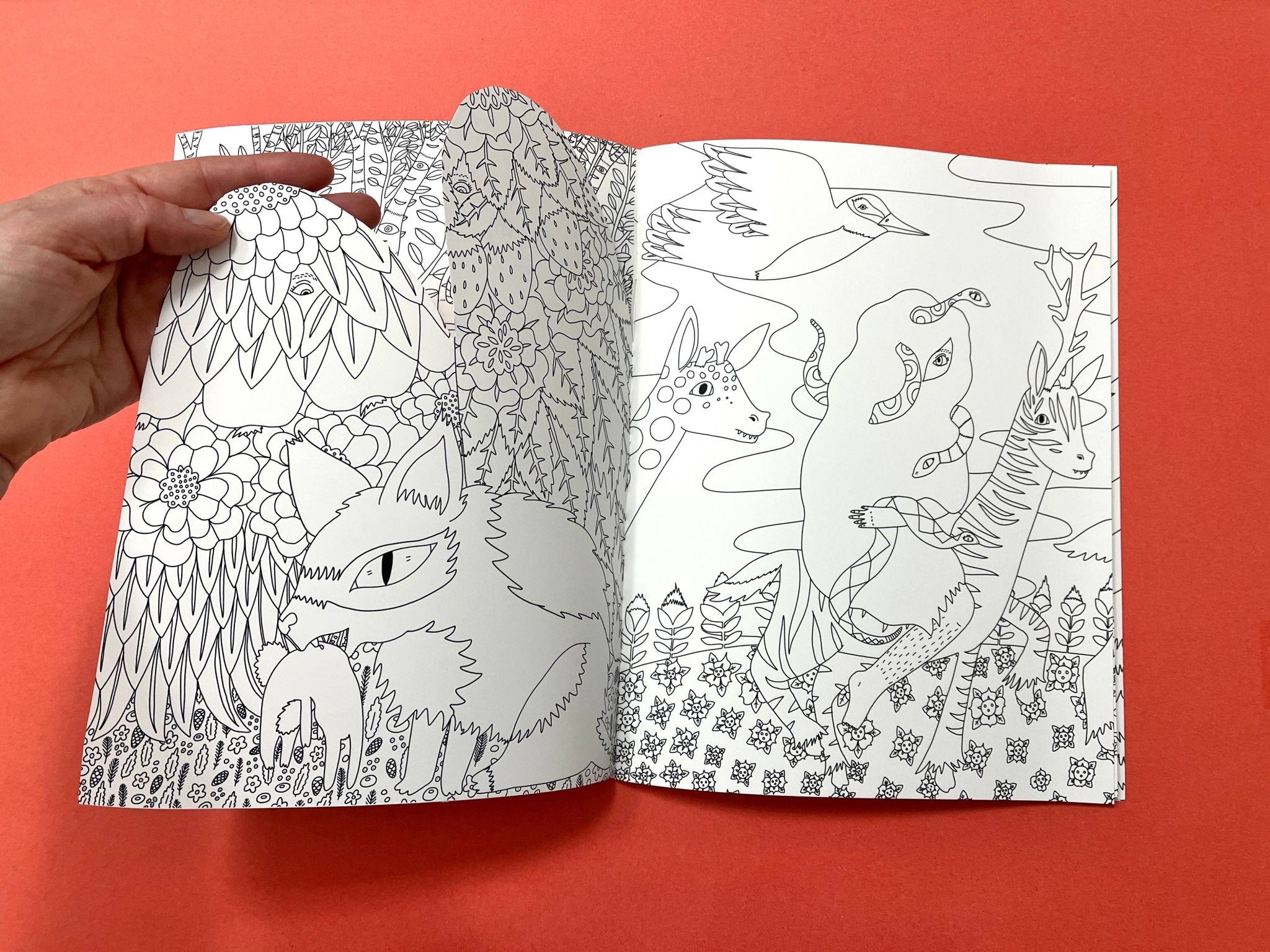 Erika Rier - To the Witch's House We Go - Coloring Book w/handcut pages - VISUAL INDEX