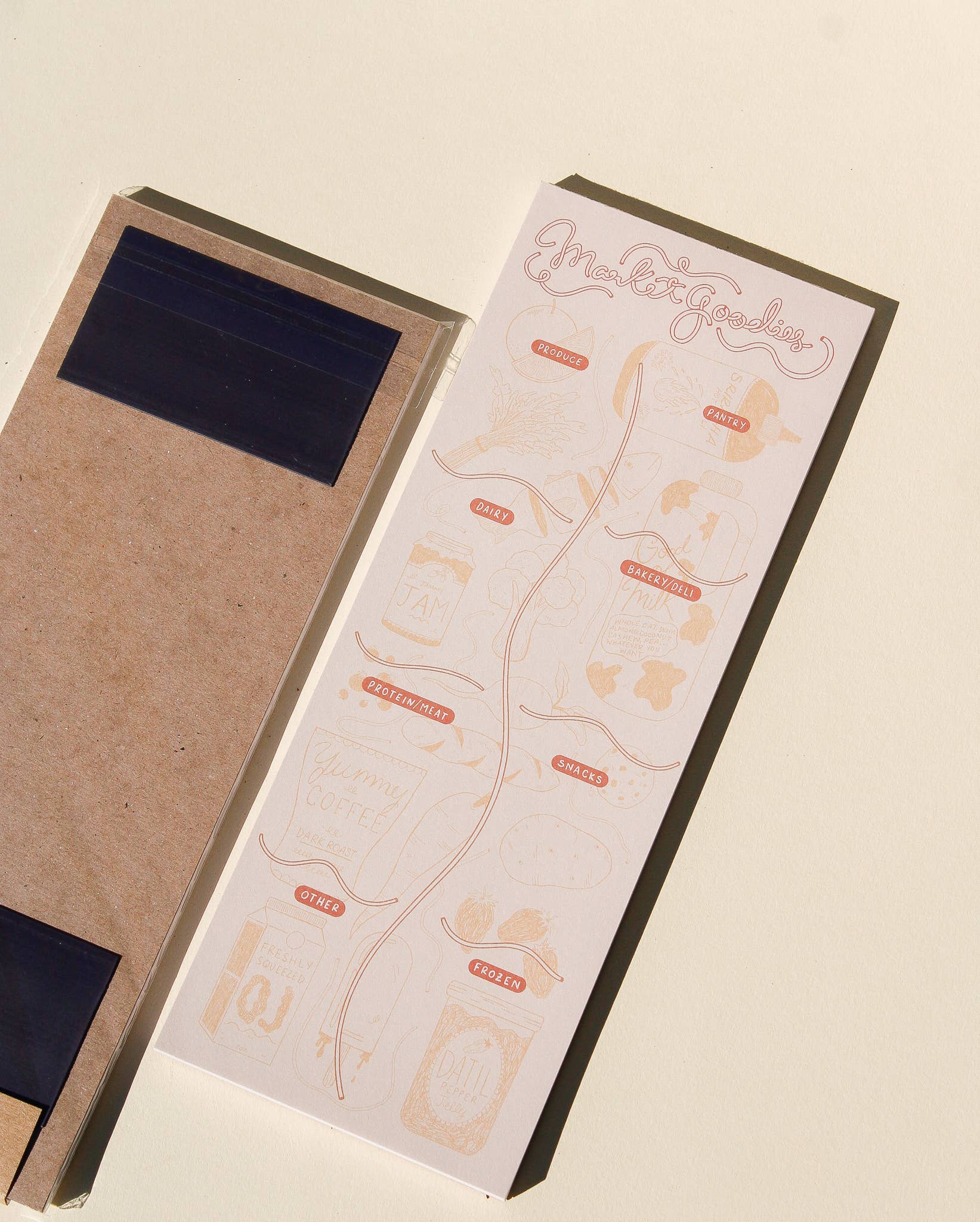 Category Grocery List Notepad
