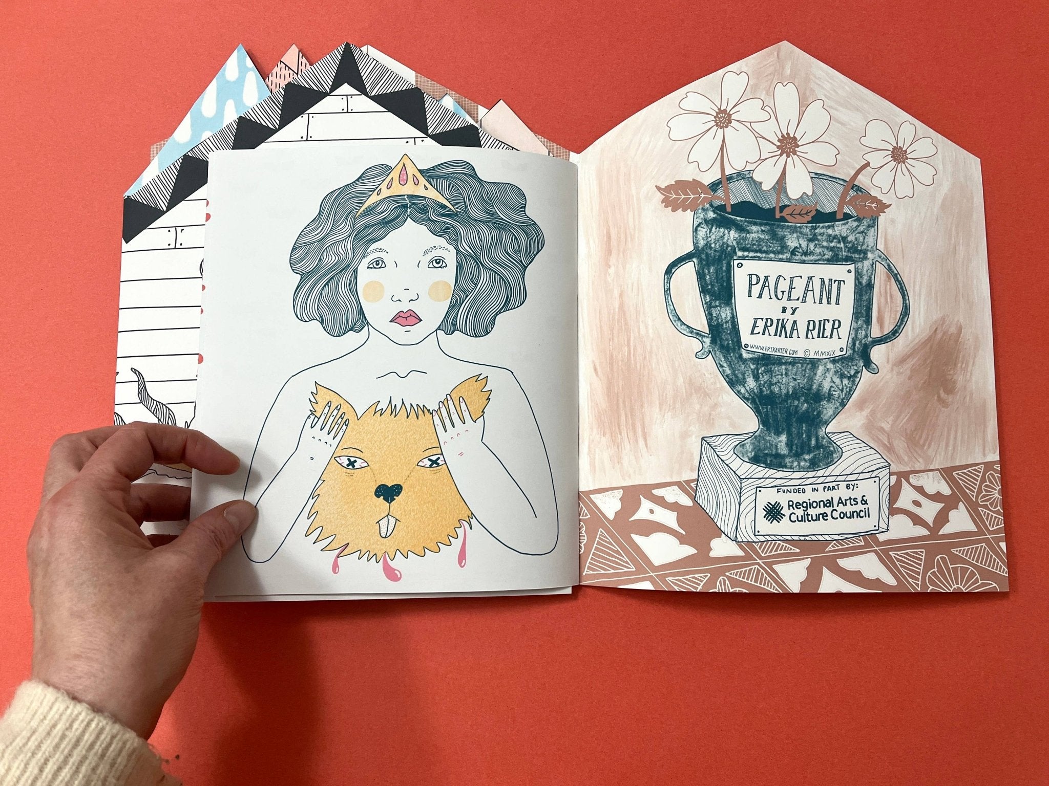 Erika Rier - Pageant - A Fold Out Art Zine - VISUAL INDEX