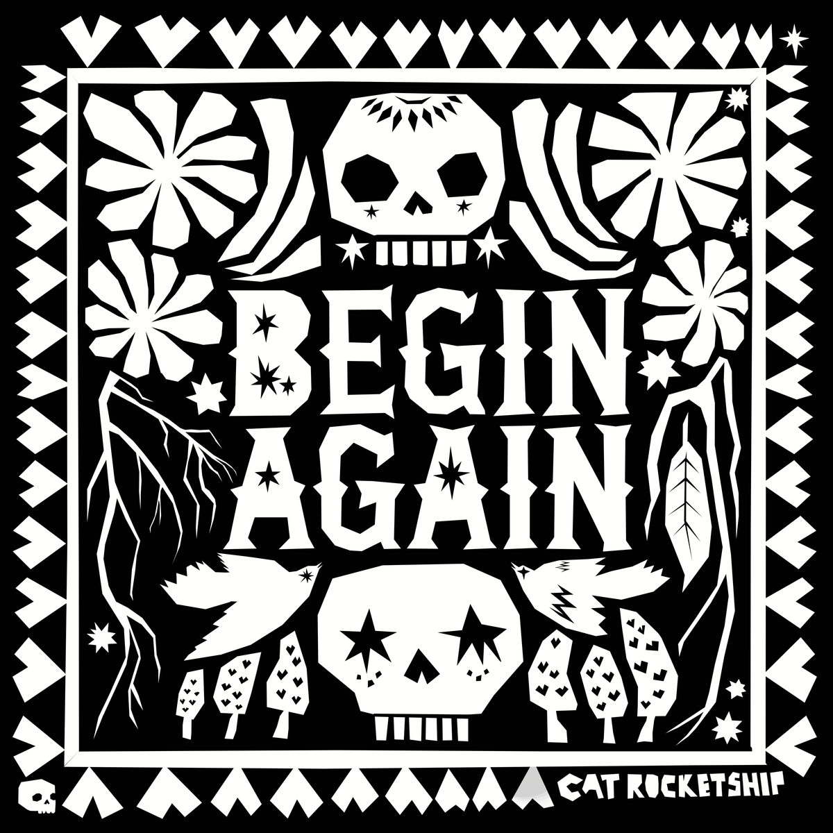 Renew & Begin Again Skull Sticker