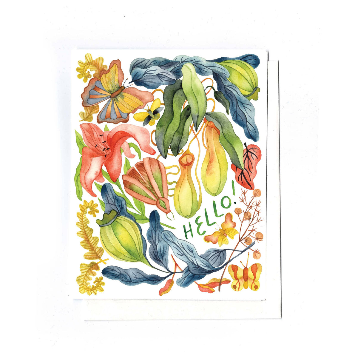 Botanical Hello - Card