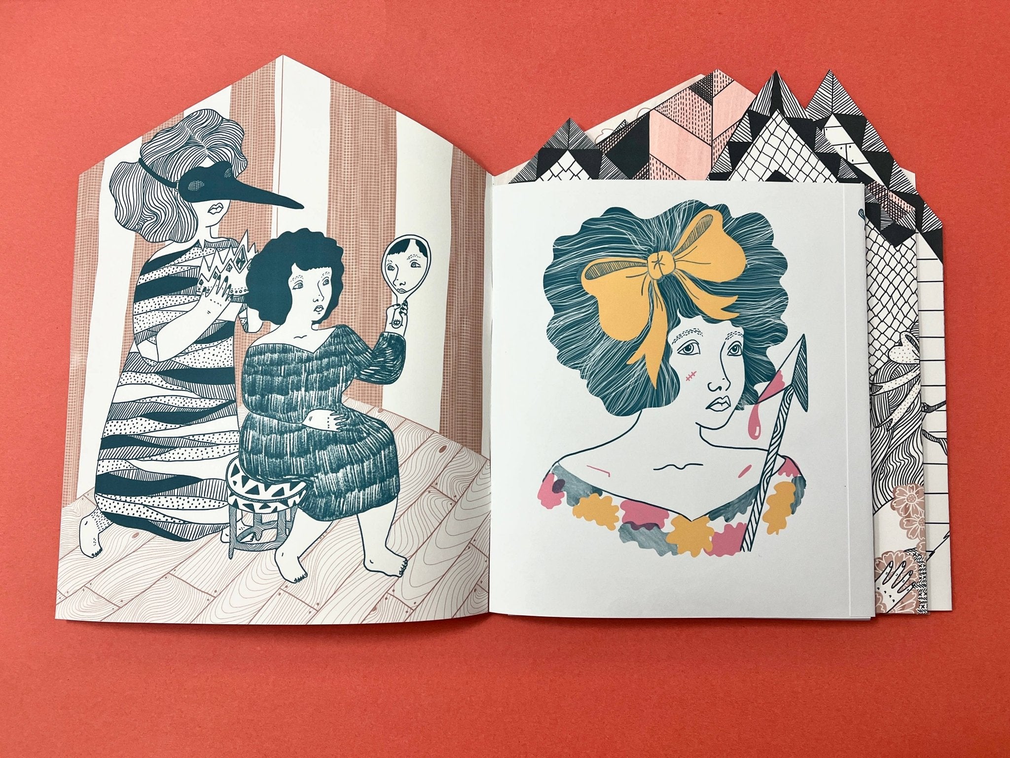Erika Rier - Pageant - A Fold Out Art Zine - VISUAL INDEX