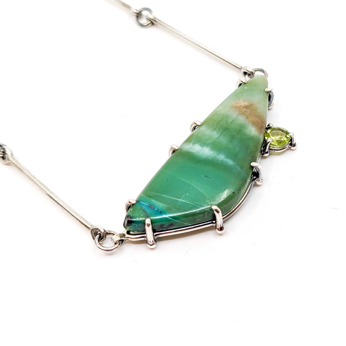 Agate and Peridot Necklace