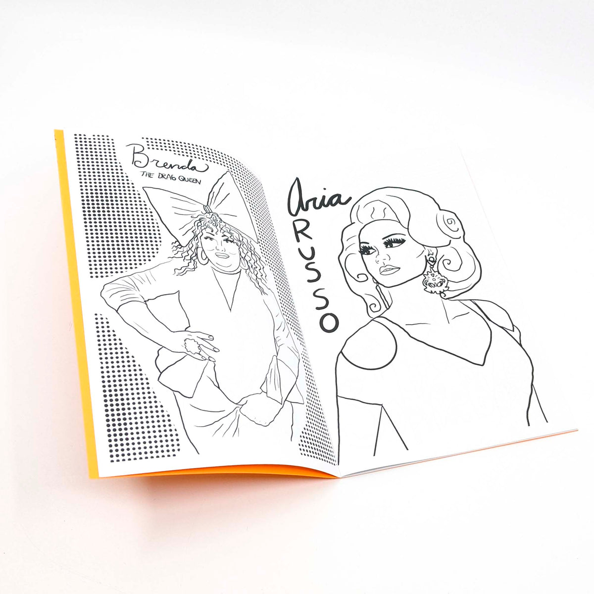 Vikki Vassar - Drag Me to Winston - Salem - Coloring Book - Orange - VISUAL INDEX
