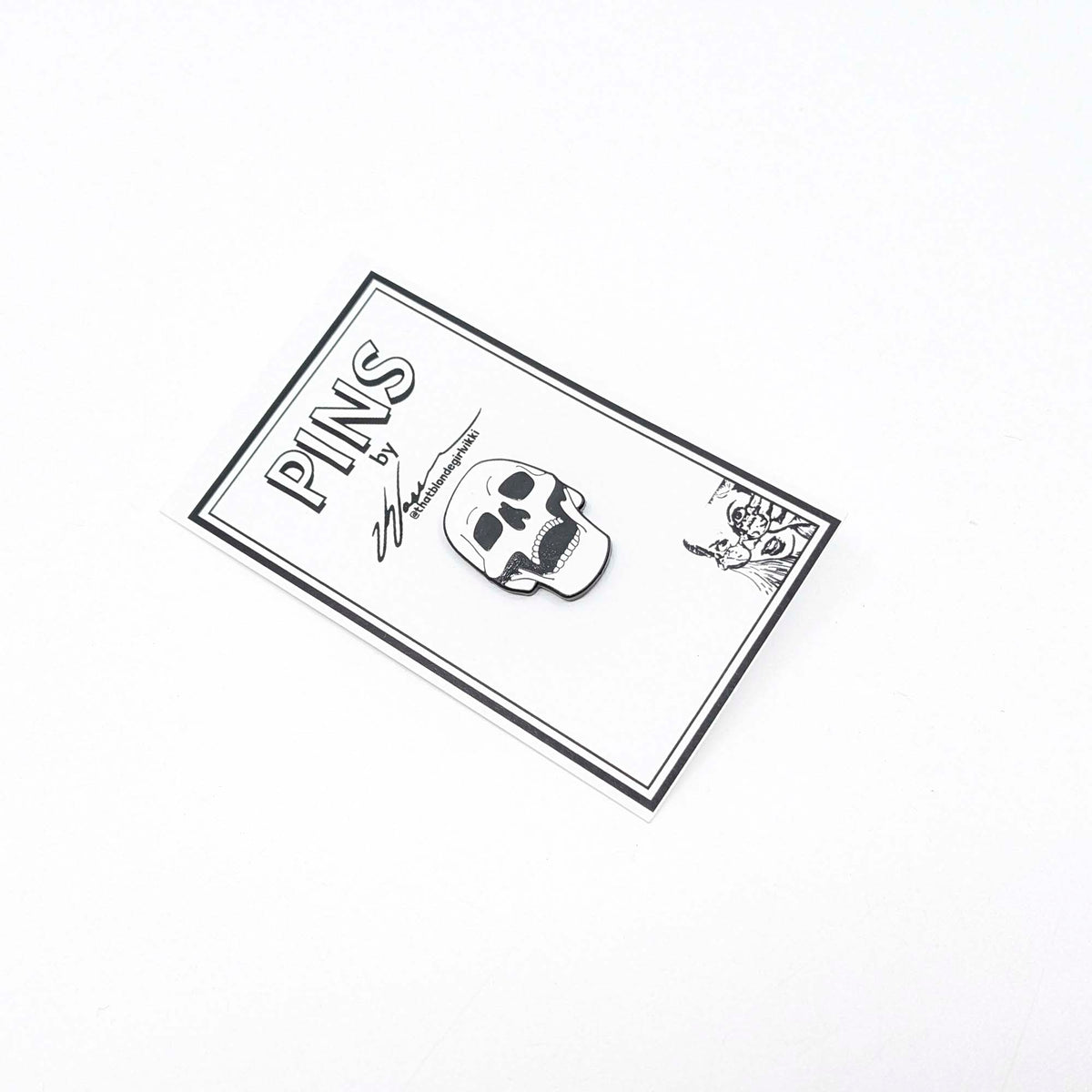 Vikki Vassar - Winston - Salem Pins - Skull Pin - VISUAL INDEX