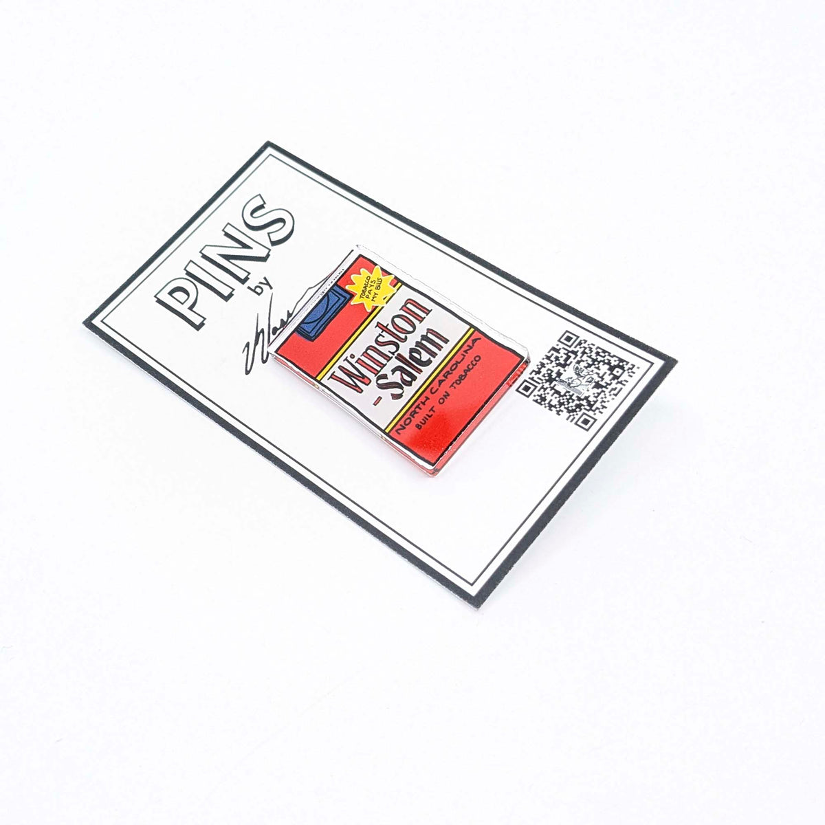 Vikki Vassar - Winston - Salem Pins - Winston - Salem Cigarette Pin - VISUAL INDEX