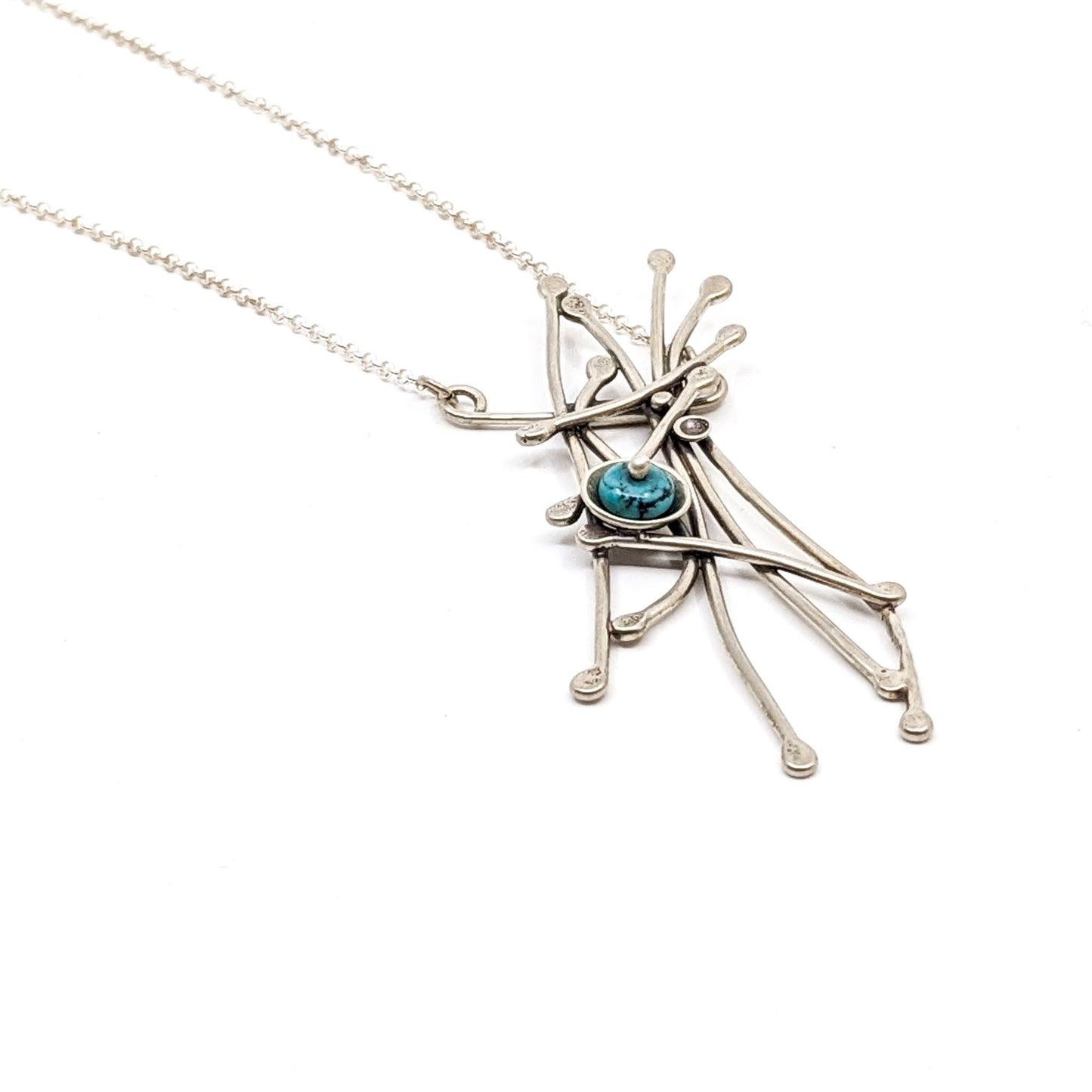 Whimsicsal Trellis Turquoise Necklace-AM23NK05SS