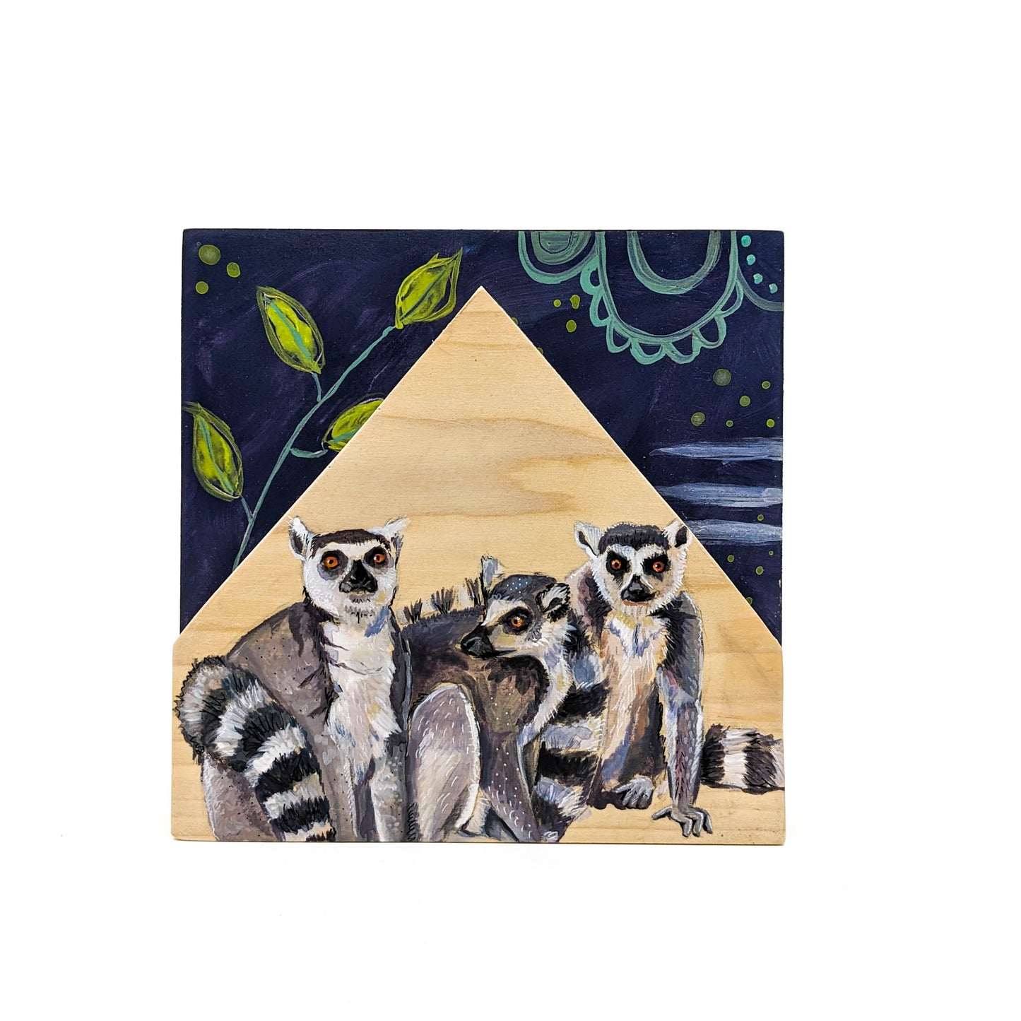Animals on 6 x 6 Panel