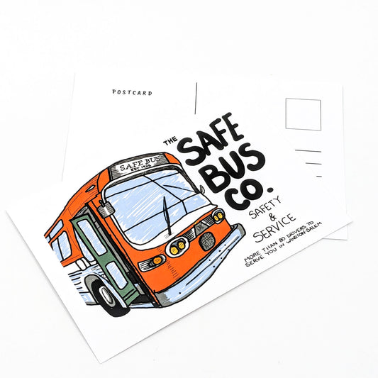 Safe Bus- Postcard
