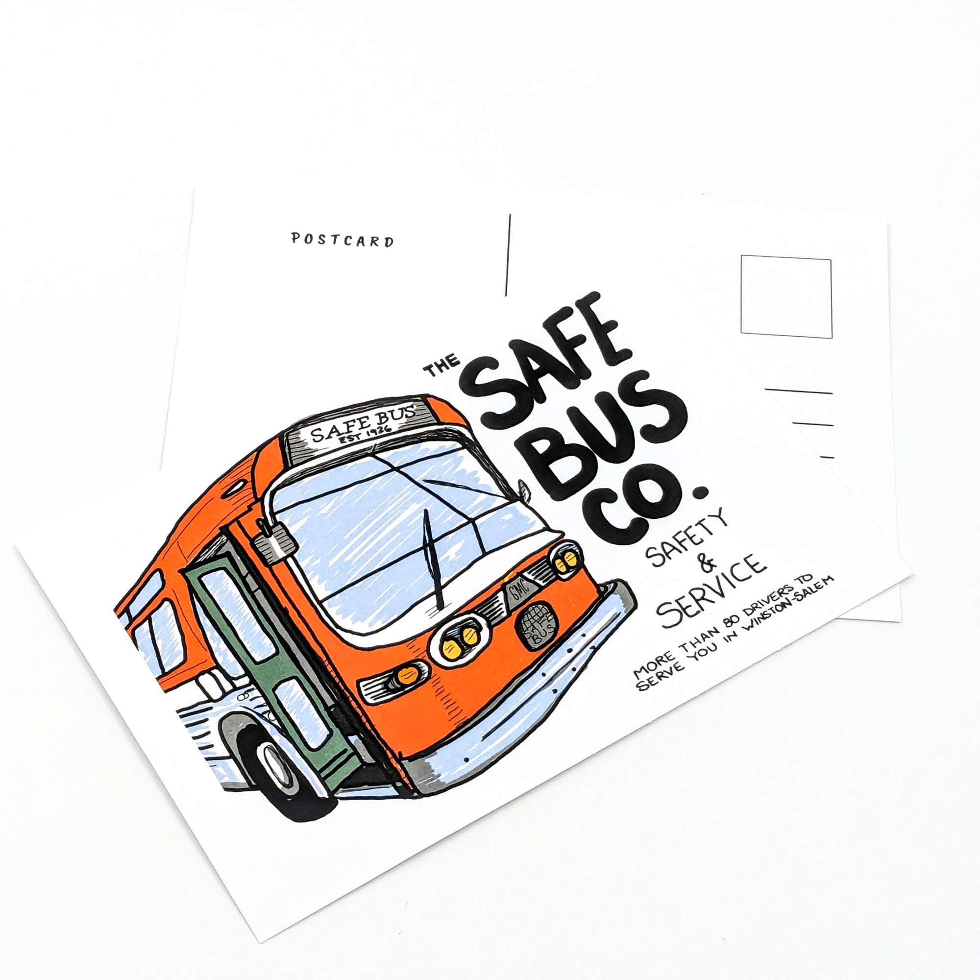 Safe Bus- Postcard