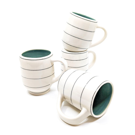Simple, Lined Mugs