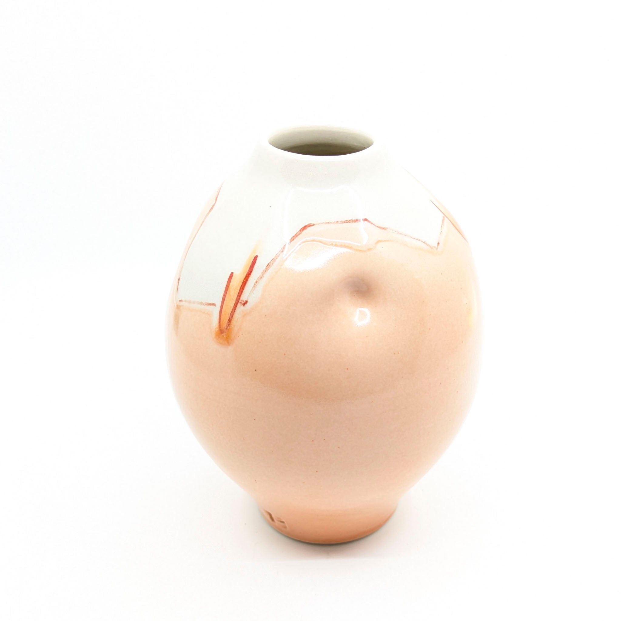 Peachy Abstract Vase