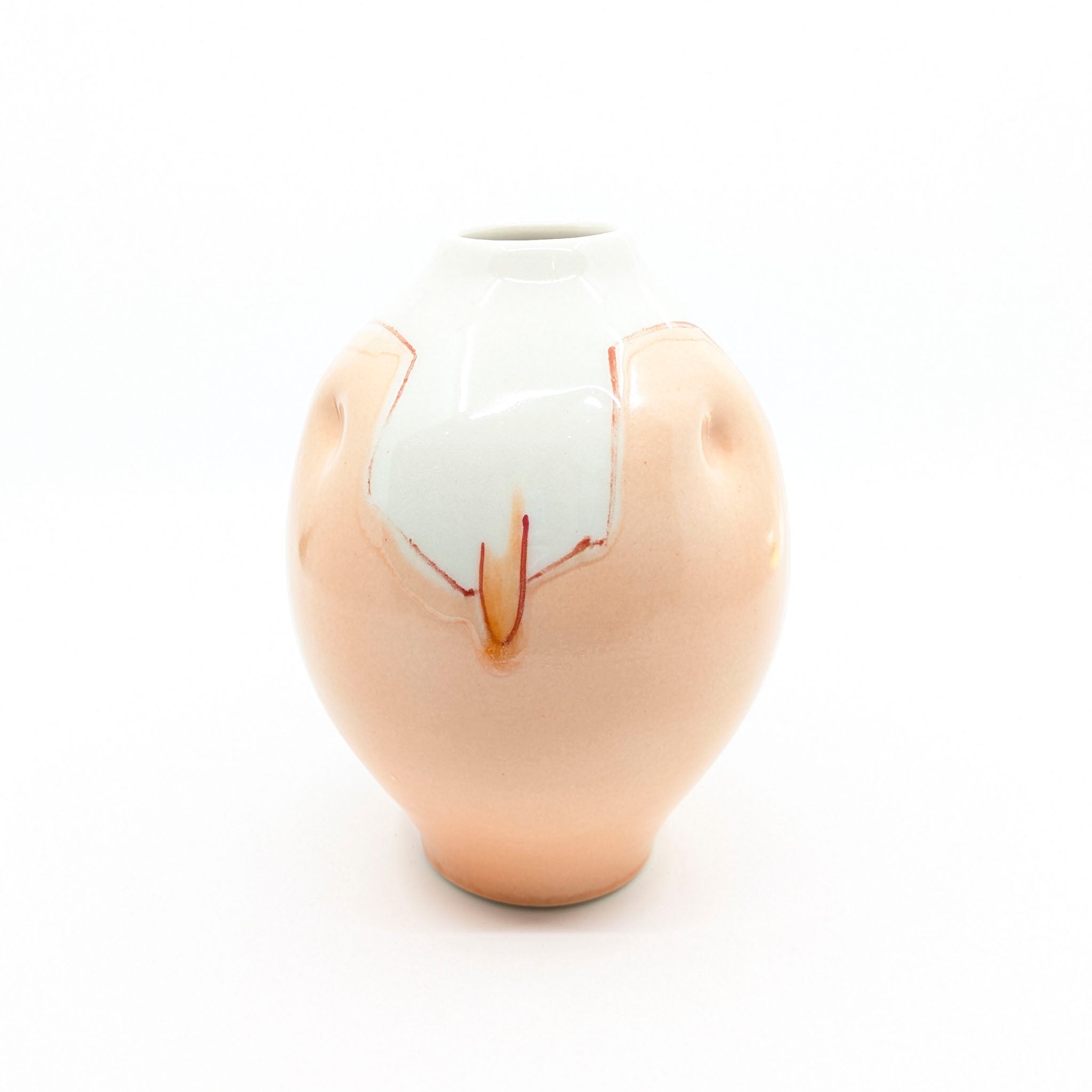 Peachy Abstract Vase