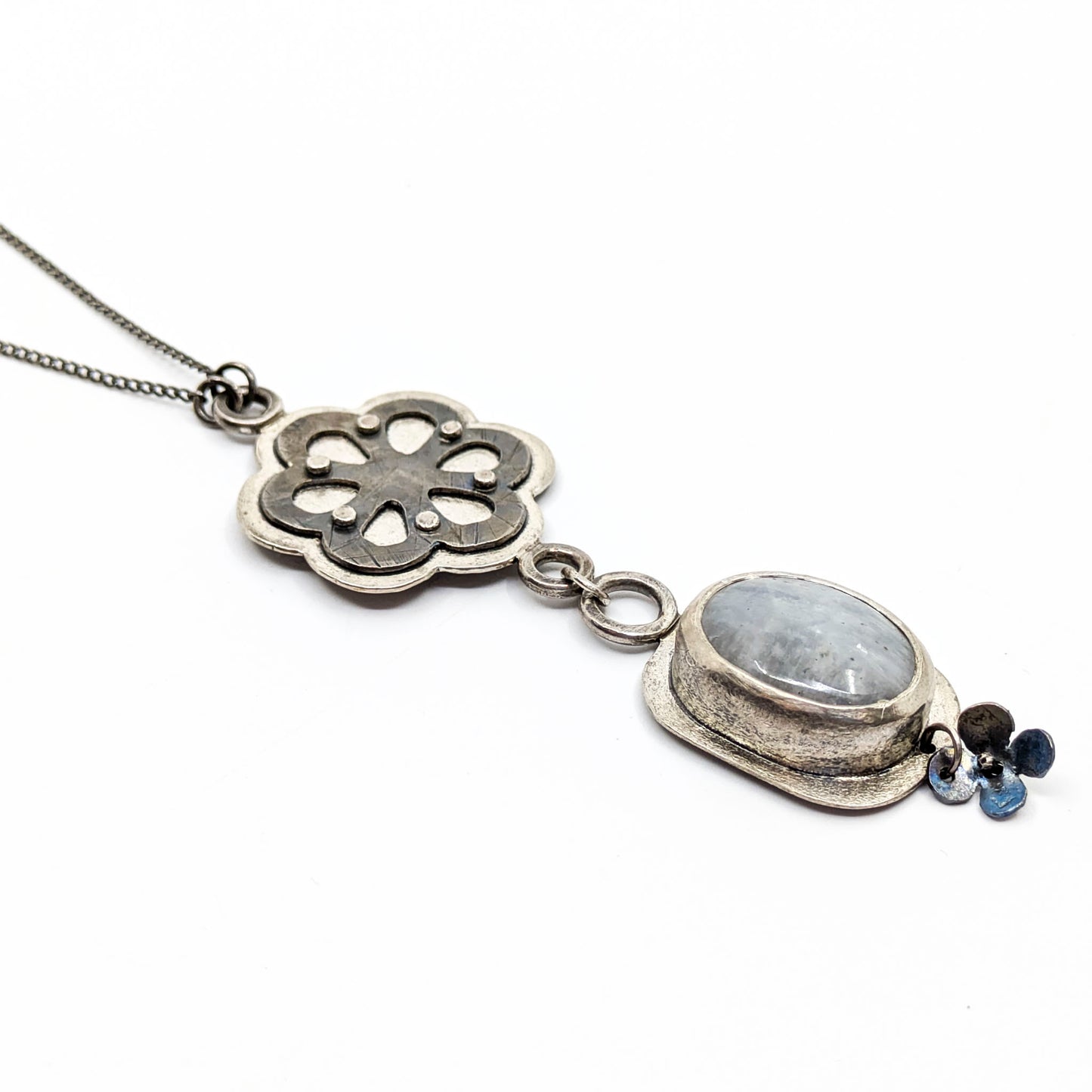 Flowers + Moonstone Necklace