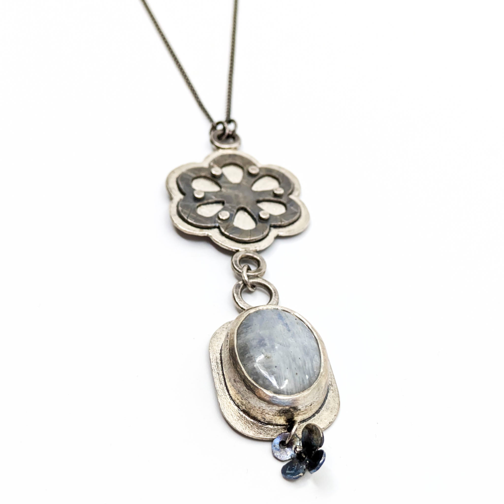 Flowers + Moonstone Necklace