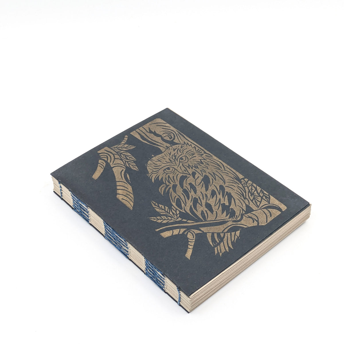 Purple Pumpkin Press - Extra Thick Journals - Black with Gold Owl - VISUAL INDEX