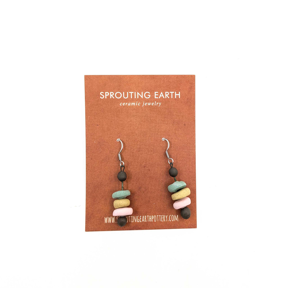 Stephanie Gesswein - Ceramic Earrings - Style 10 - VISUAL INDEX