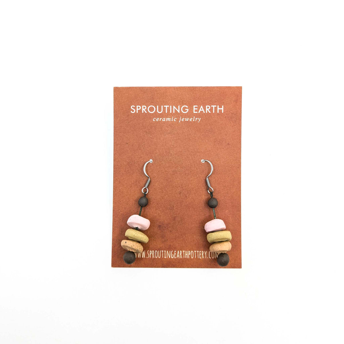 Stephanie Gesswein - Ceramic Earrings - Style 11 - VISUAL INDEX