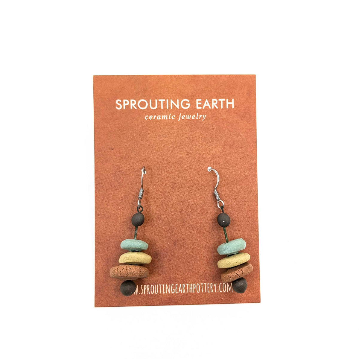 Stephanie Gesswein - Ceramic Earrings - Style 12 - VISUAL INDEX