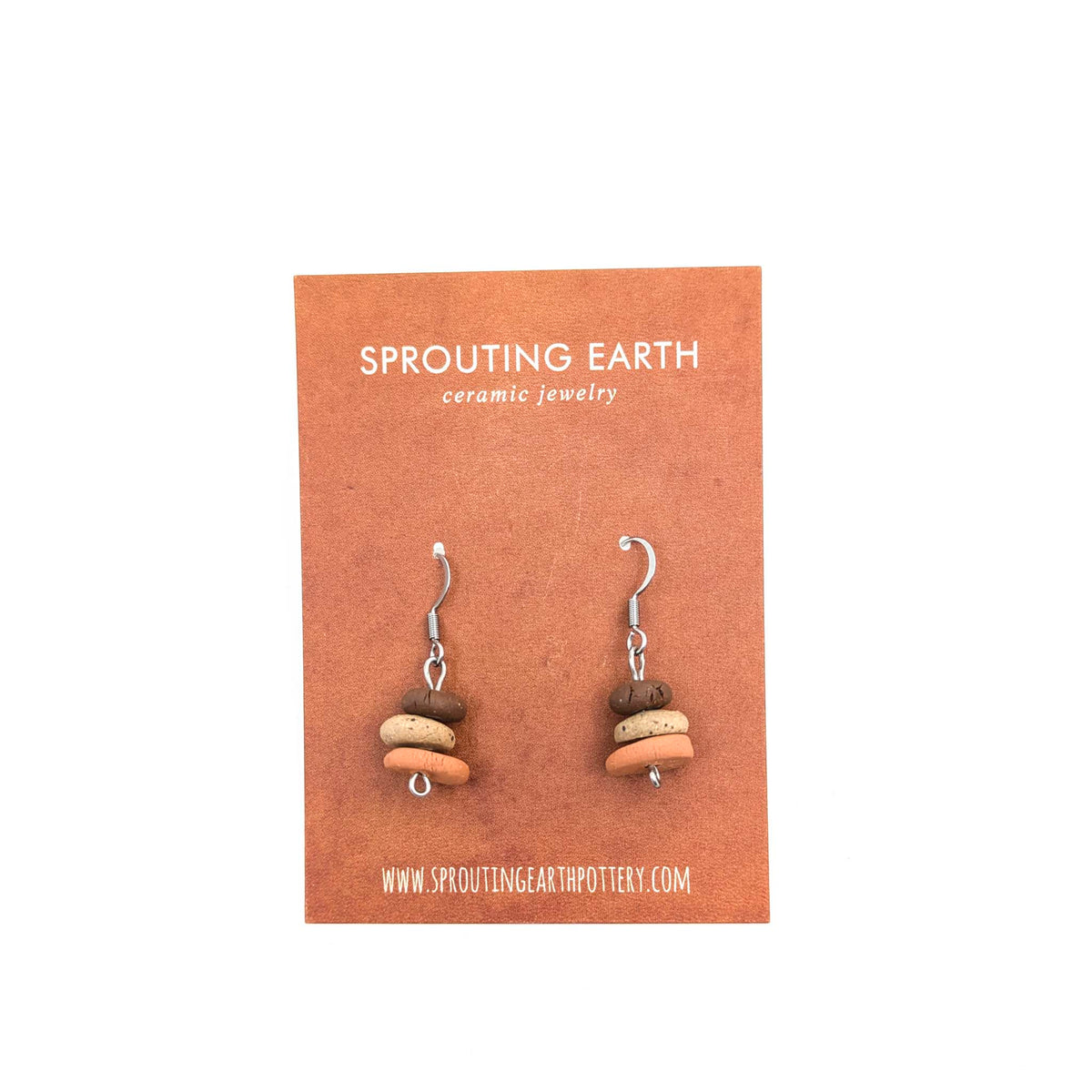 Stephanie Gesswein - Ceramic Earrings - Style 13 - VISUAL INDEX