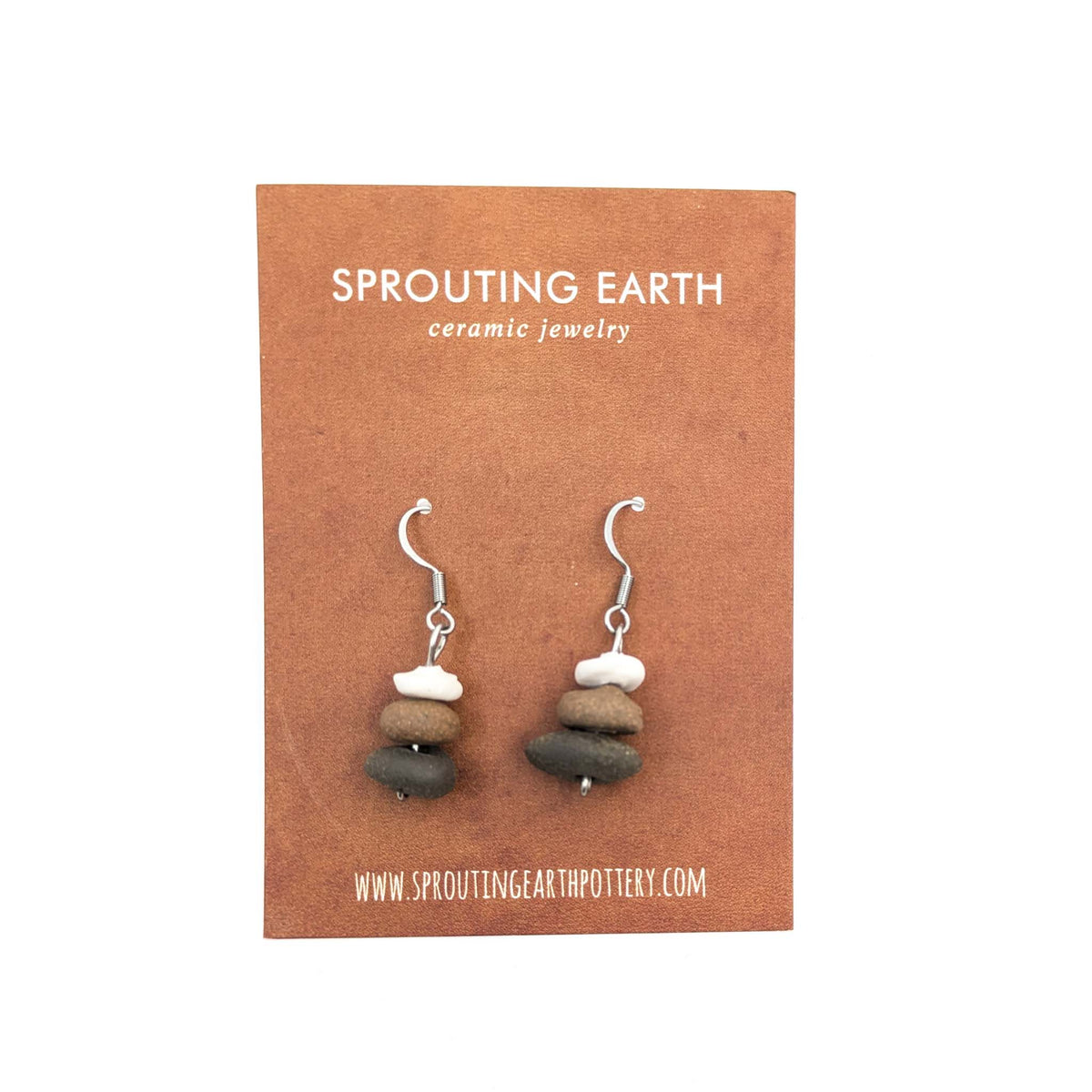 Stephanie Gesswein - Ceramic Earrings - Style 14 - VISUAL INDEX