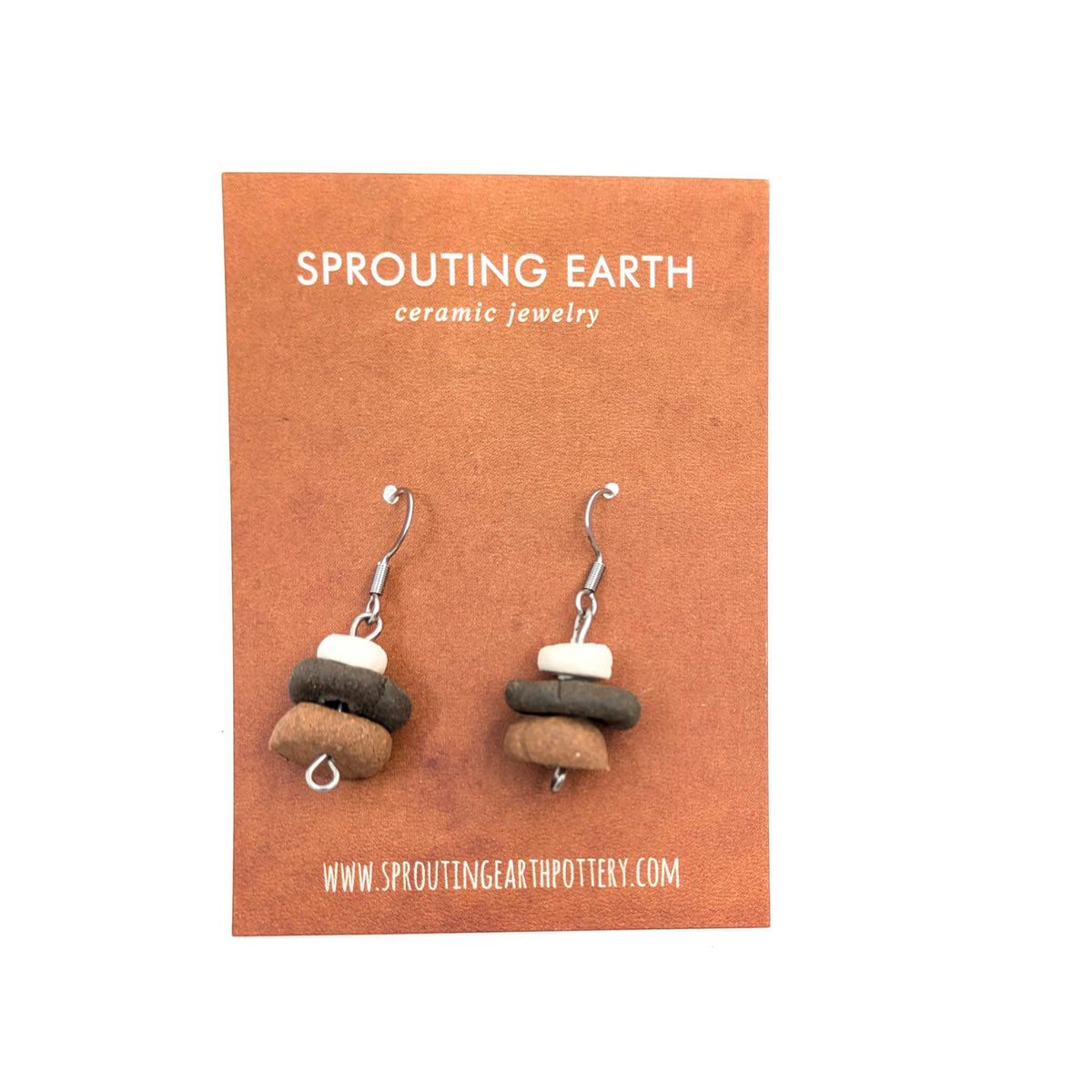 Stephanie Gesswein - Ceramic Earrings - Style 15 - VISUAL INDEX
