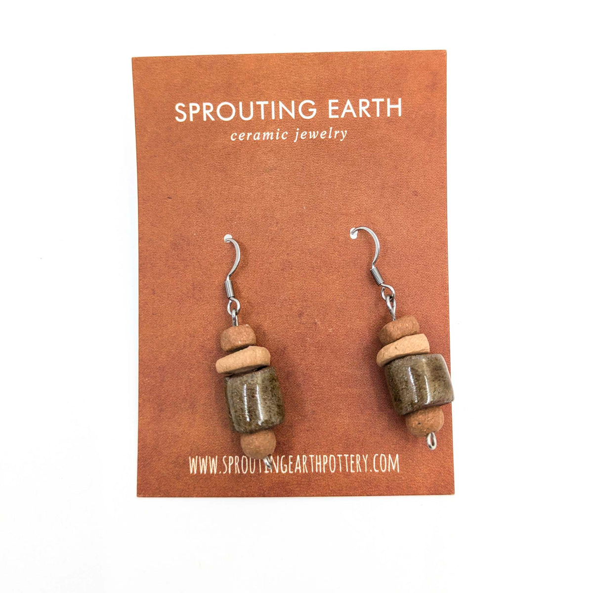 Stephanie Gesswein - Ceramic Earrings - Style 17 - VISUAL INDEX