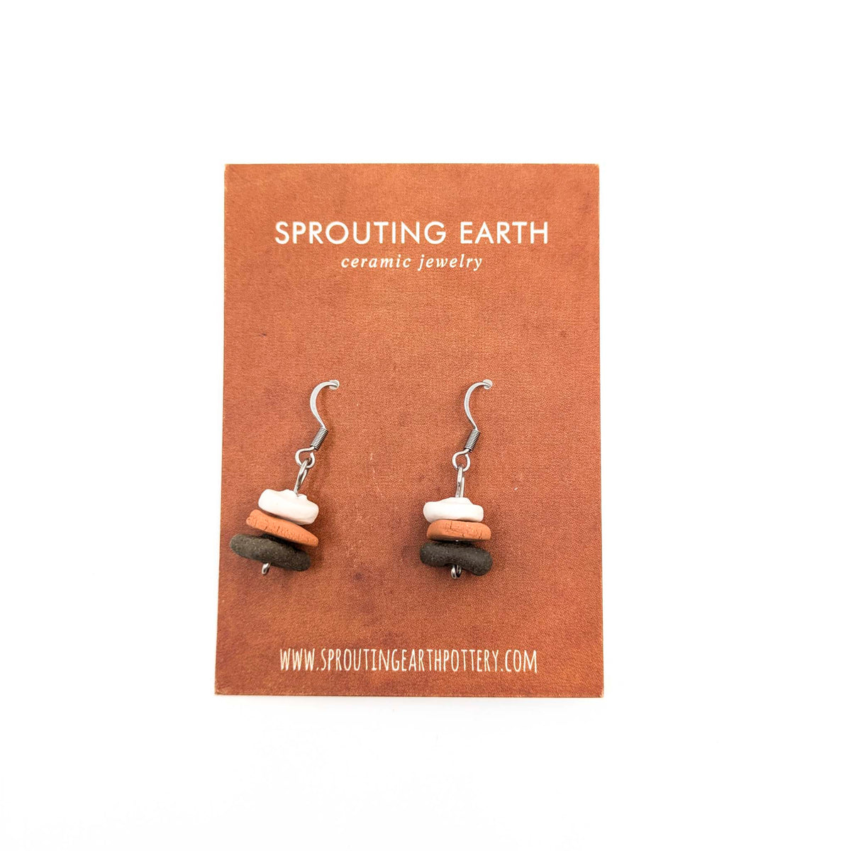 Stephanie Gesswein - Ceramic Earrings - Style 3 - VISUAL INDEX