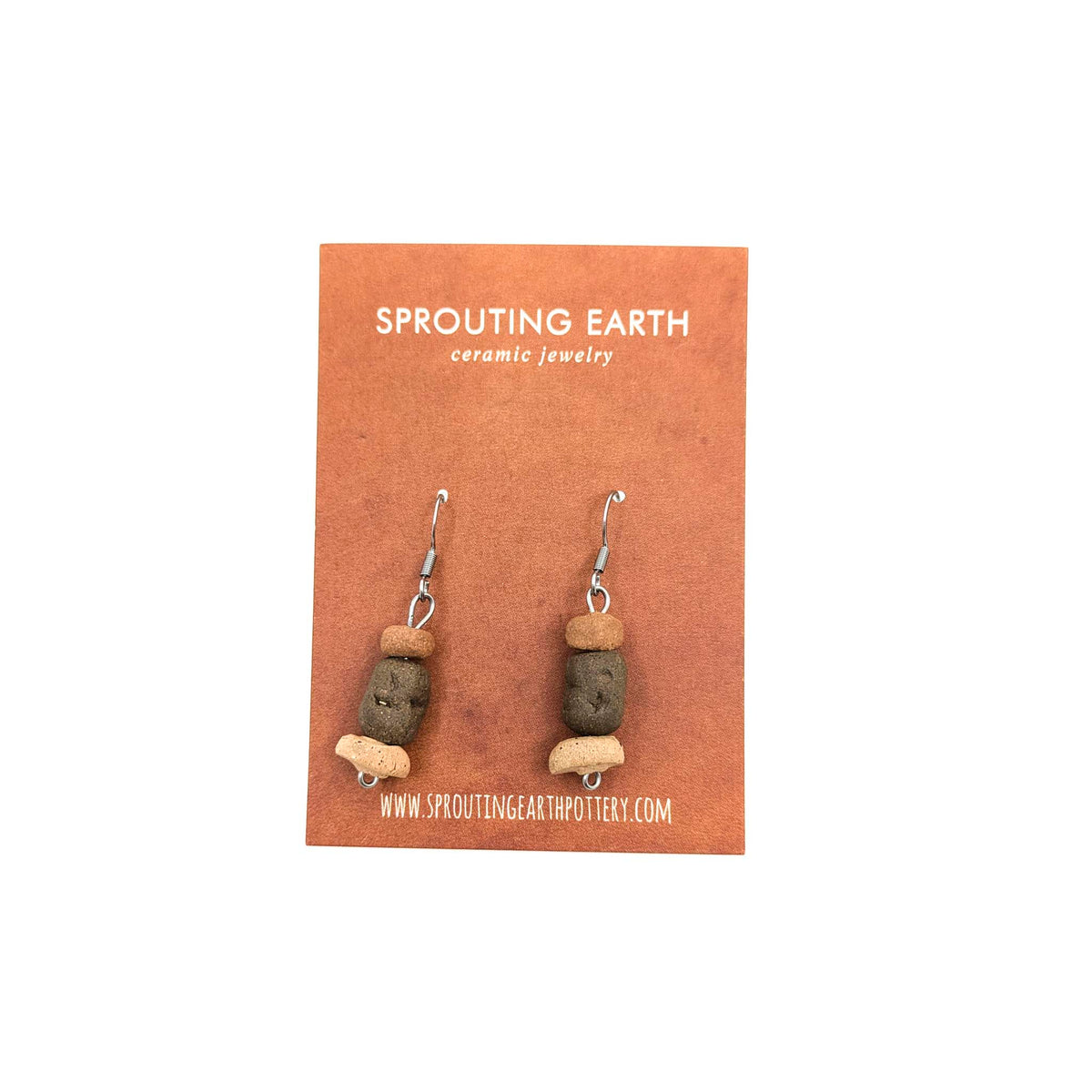 Stephanie Gesswein - Ceramic Earrings - Style 5 - VISUAL INDEX