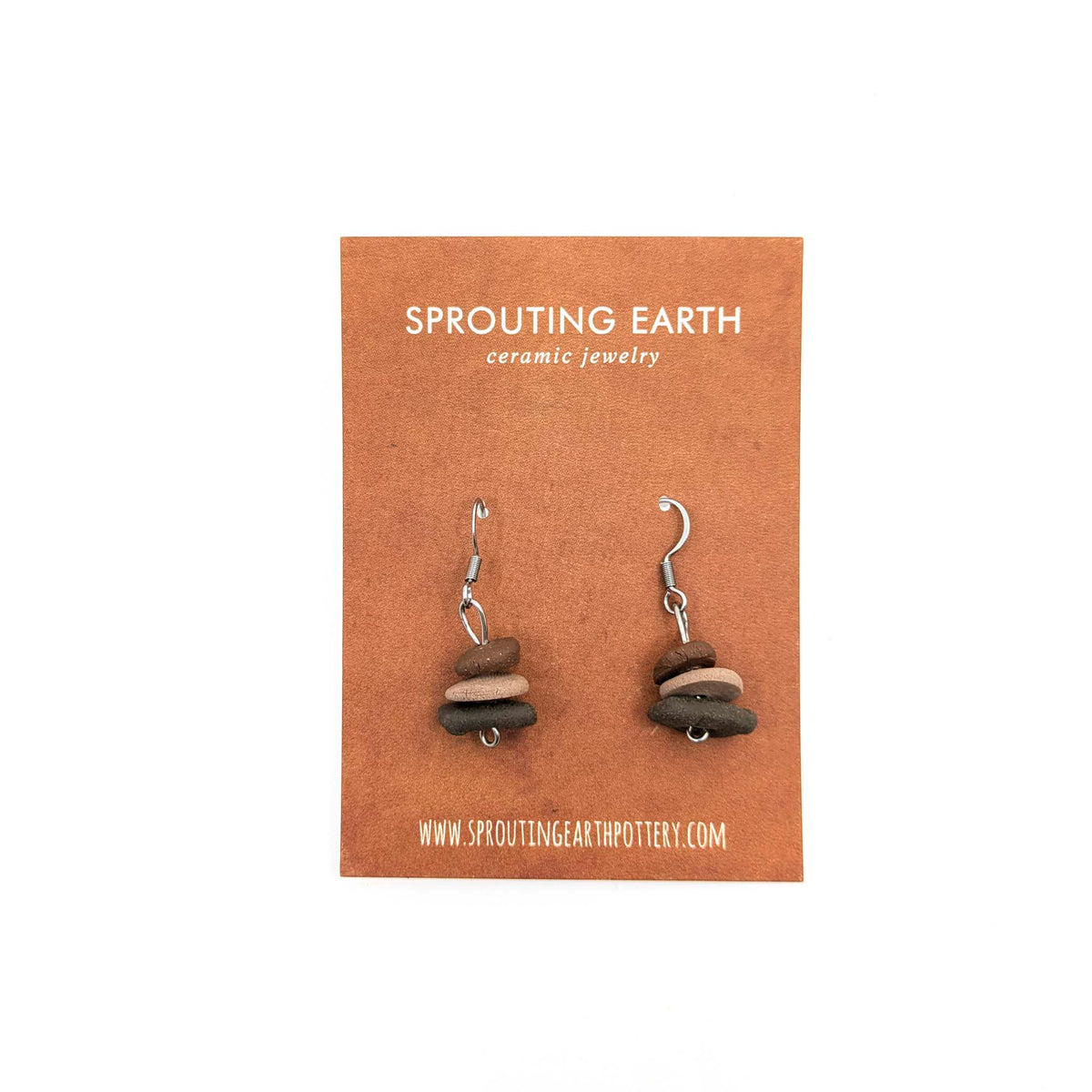 Stephanie Gesswein - Ceramic Earrings - Style 6 - VISUAL INDEX
