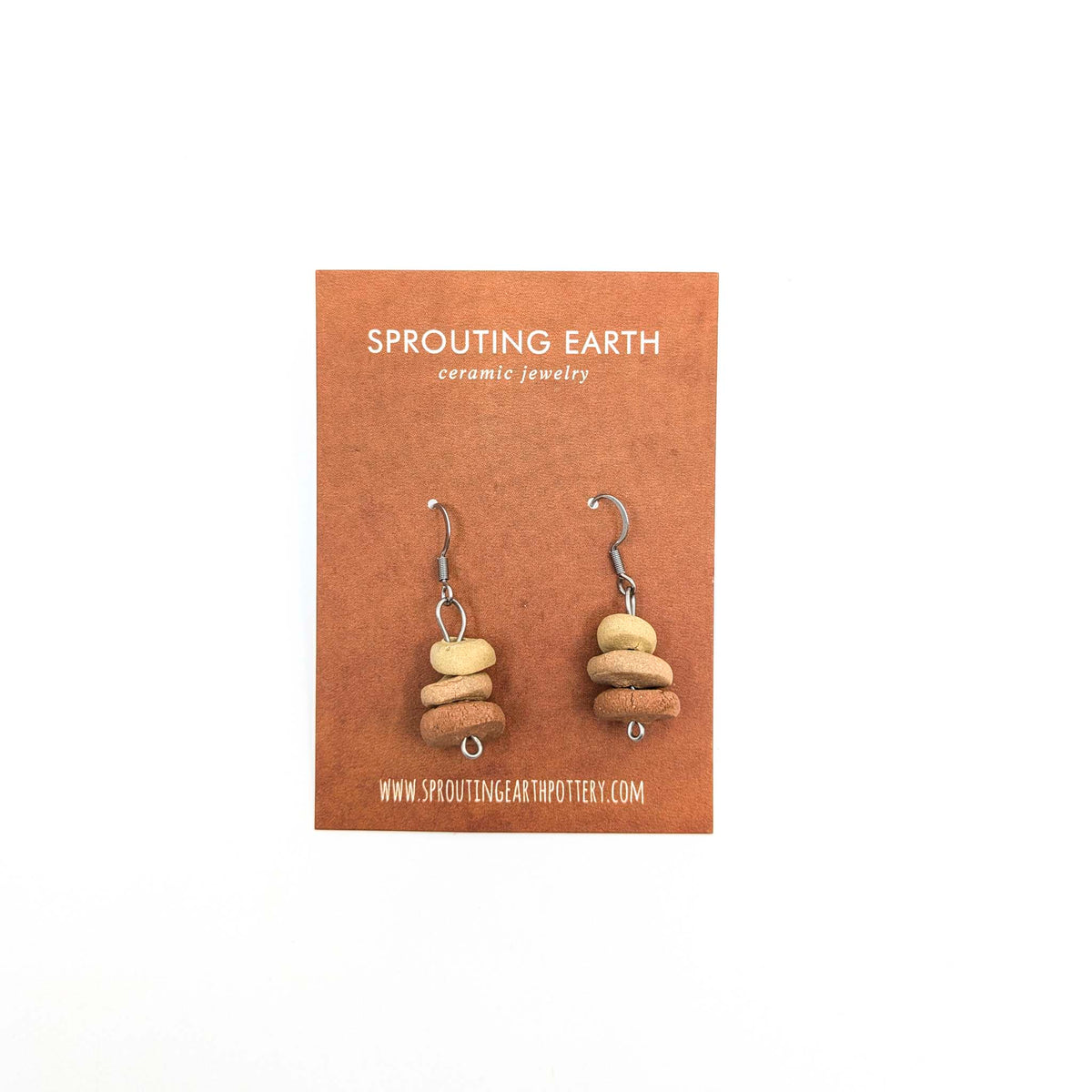 Stephanie Gesswein - Ceramic Earrings - Style 7 - VISUAL INDEX