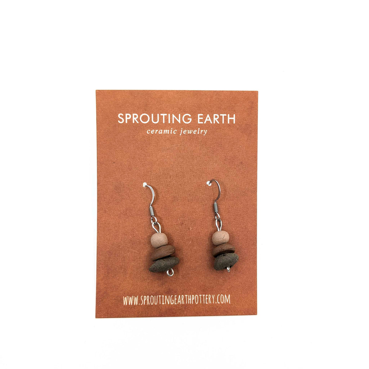 Stephanie Gesswein - Ceramic Earrings - Style 8 - VISUAL INDEX