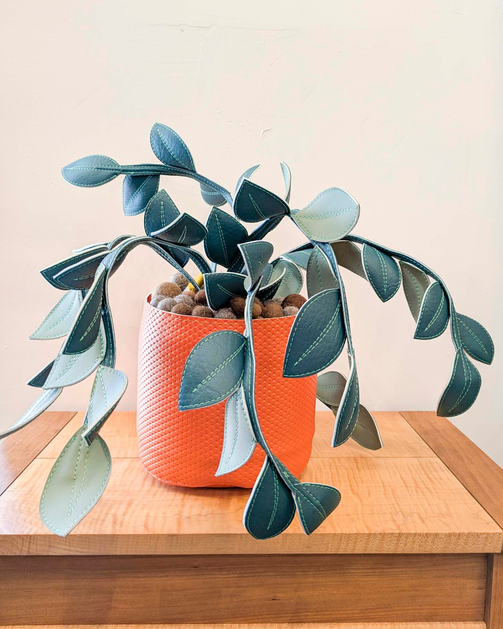 Large Fake Plant- Hoya (Orange Pot)