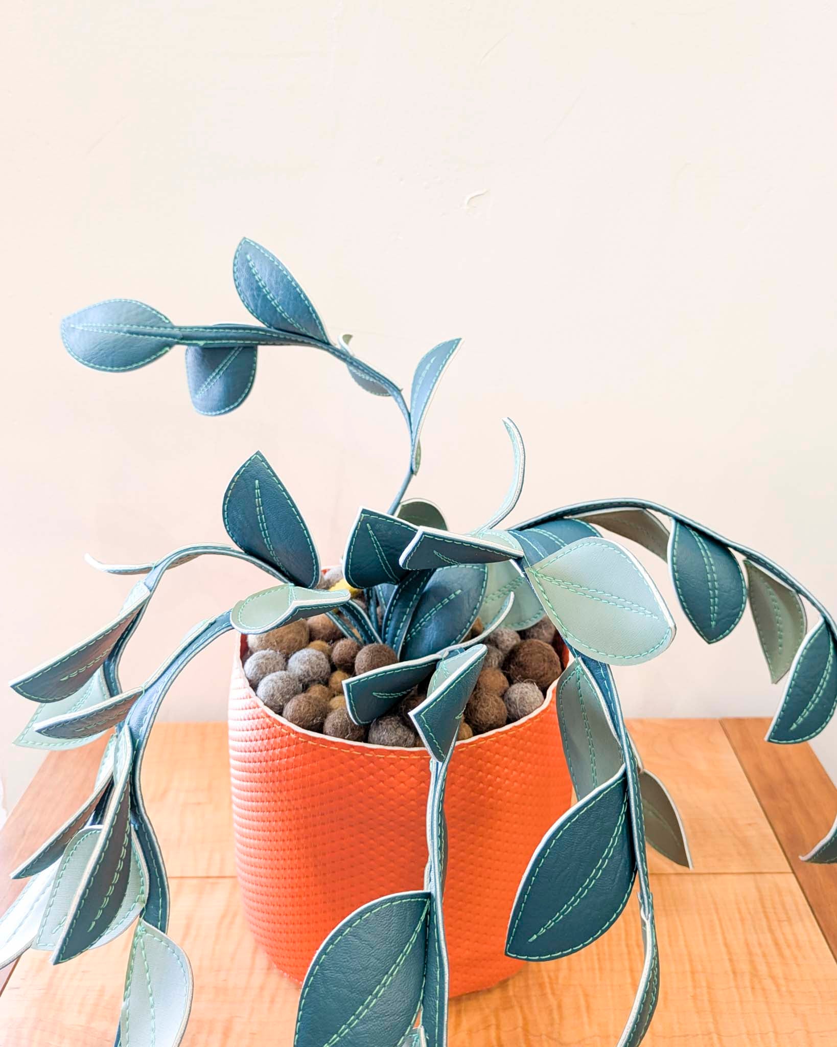 Large Fake Plant- Hoya (Orange Pot)